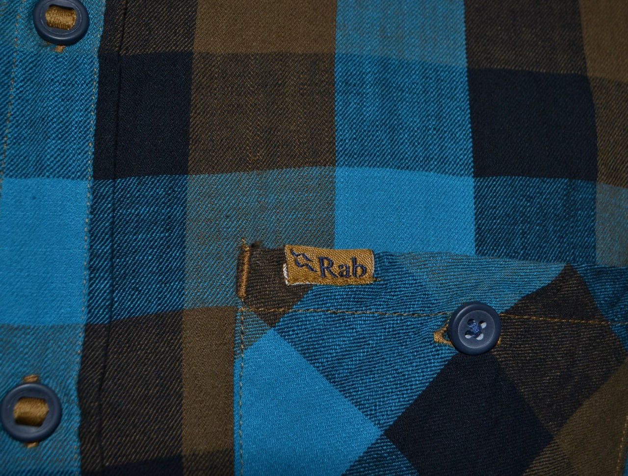 Rab Rab Dusker Long Sleeve Azure Check Cotton Shirt size M Size US M / EU 48-50 / 2 - 4 Thumbnail