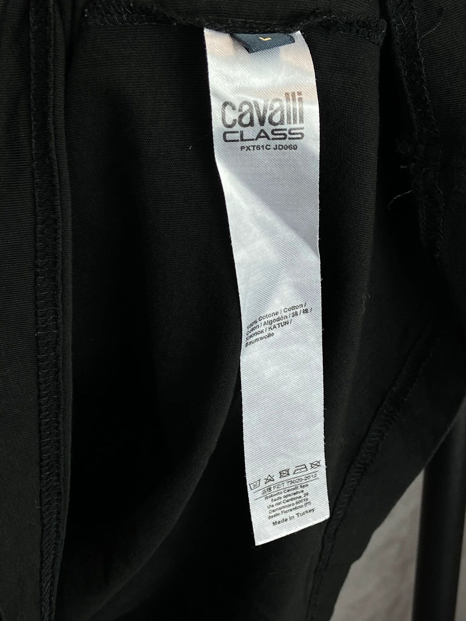 Just Cavalli Cavalli Class Black T-Shirt M Italian Luxury Size US M / EU 48-50 / 2 - 4 Thumbnail