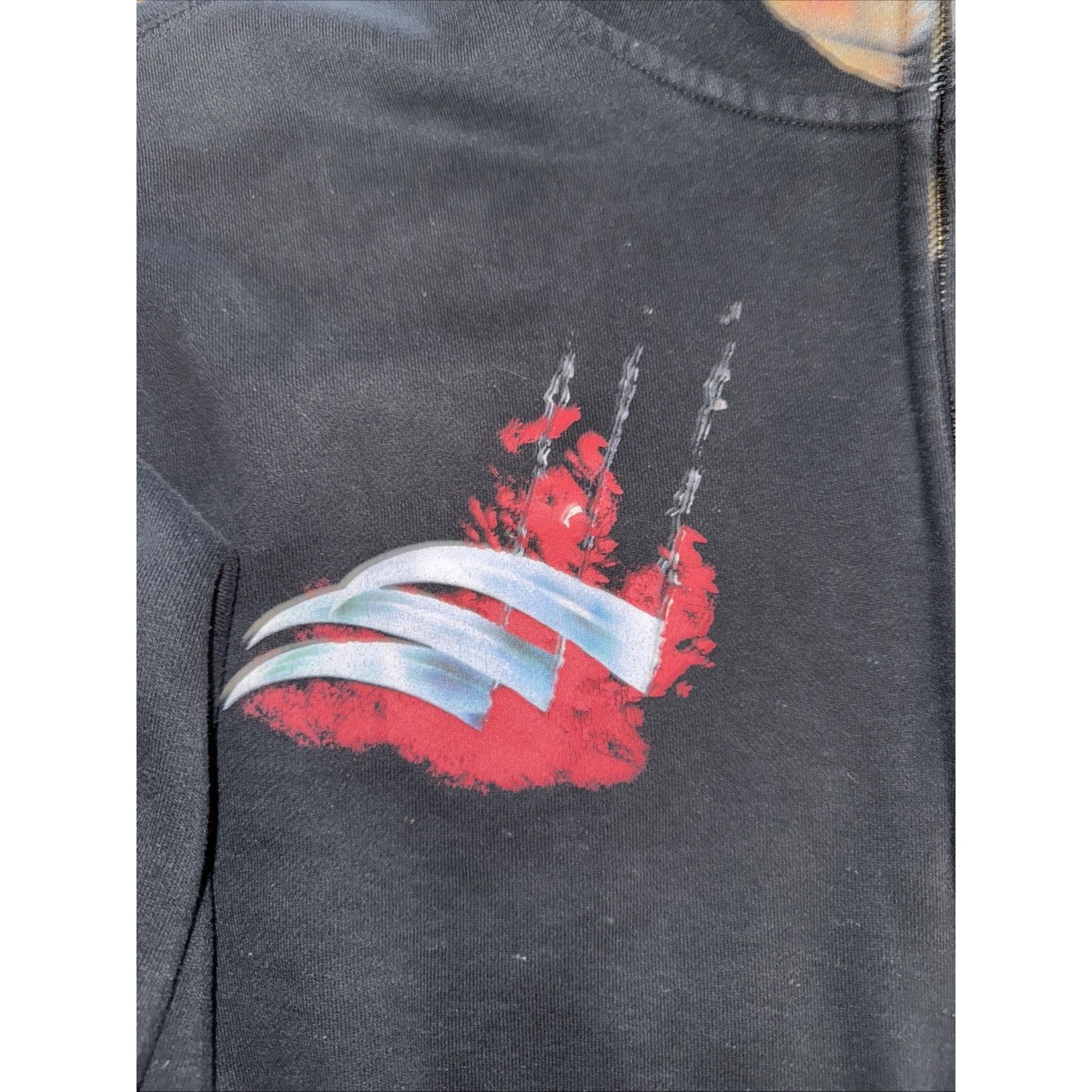 Band Tees × Vintage Freddy Krueger Nightmare On Elm Street Full Zip 23x26 XL Size US XL / EU 56 / 4 - 3 Thumbnail