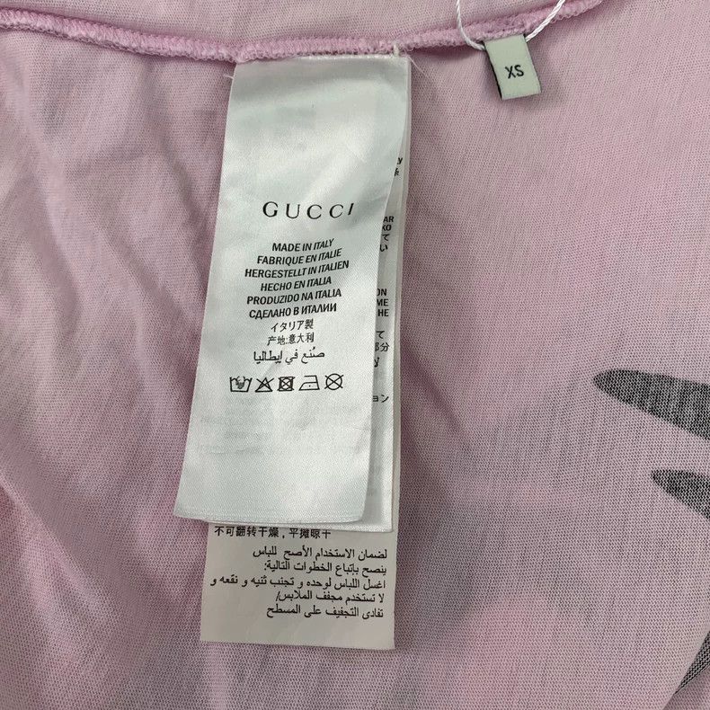 Gucci Gucci Pink pattern printed cotton round-neck short-sleeved Size US XS / EU 42 / 0 - 6 Thumbnail