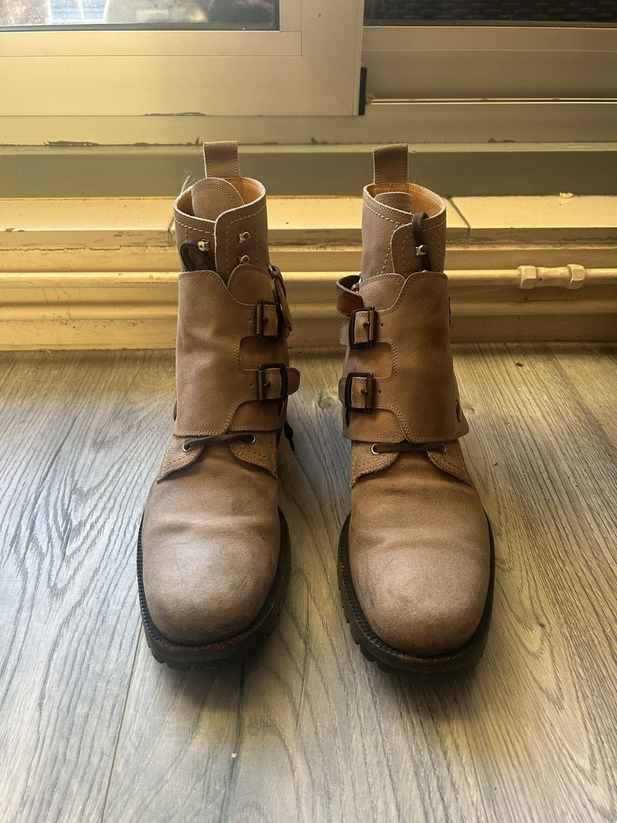 Dolce & Gabbana Dolce & Gabbana Buckled Suede Combat Boots Size US 8 / EU 41 - 5 Thumbnail