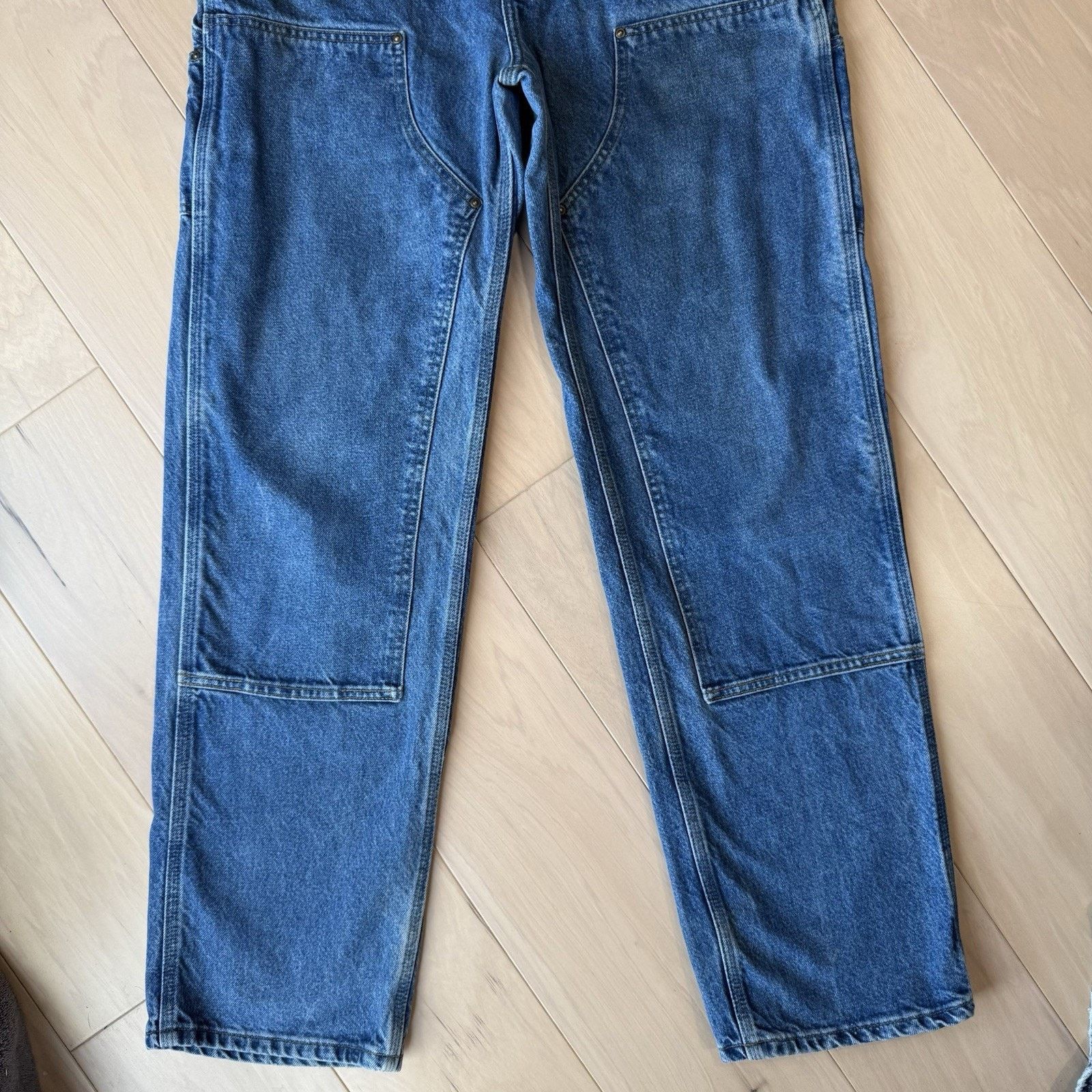 Carhartt Vintage Carhartt Double Knee Pants 31 Blue Denim Straight Size US 31 - 4 Thumbnail