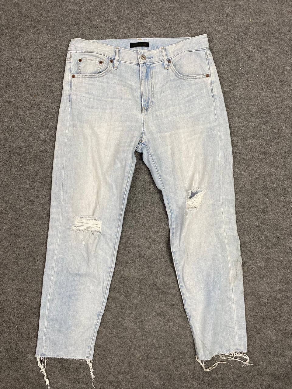 Japanese Brand Uniqlo kaihara slim distressed ankle cut denim Size US 32 / EU 48 - 7 Thumbnail