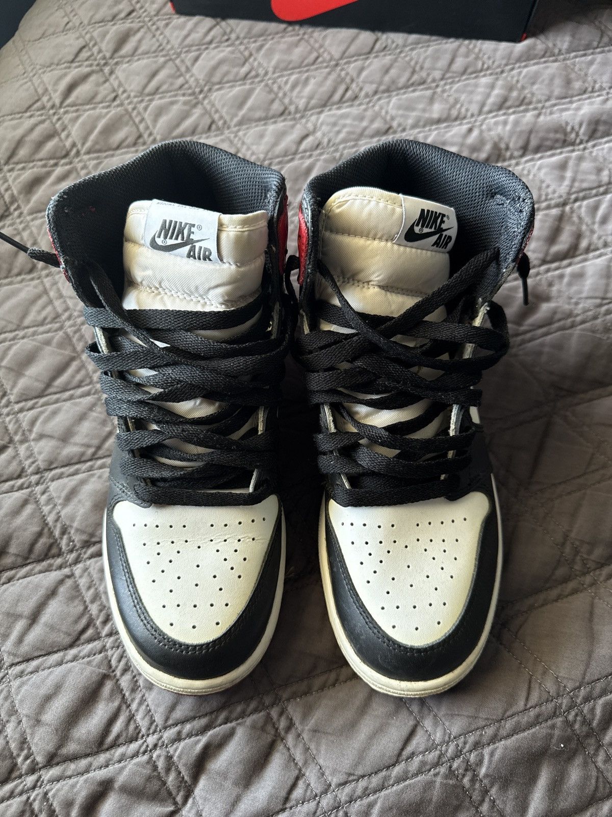 Jordan Brand Nike Air Jordan 1 Black toe Size US 7 / EU 40 - 6 Thumbnail