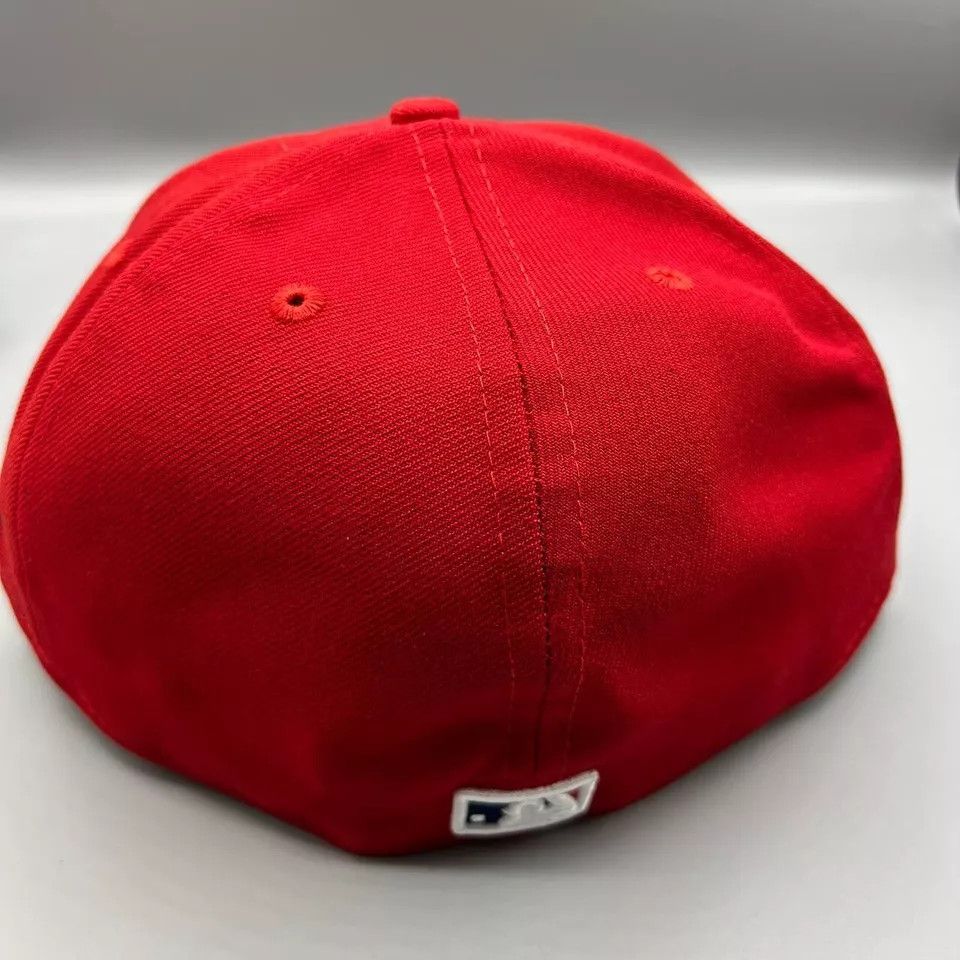 New Era Cleveland Indians Guardians Hat Men 7 1/2 Red Fitted New Size ONE SIZE - 4 Thumbnail