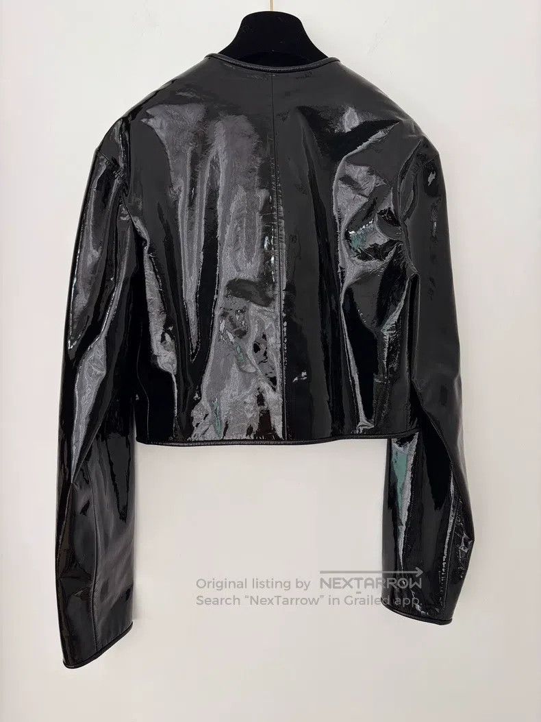 Chanel Chanel Black patent leather shiny leather jacket Size XS / US 0-2 / IT 36-38 - 2 Thumbnail