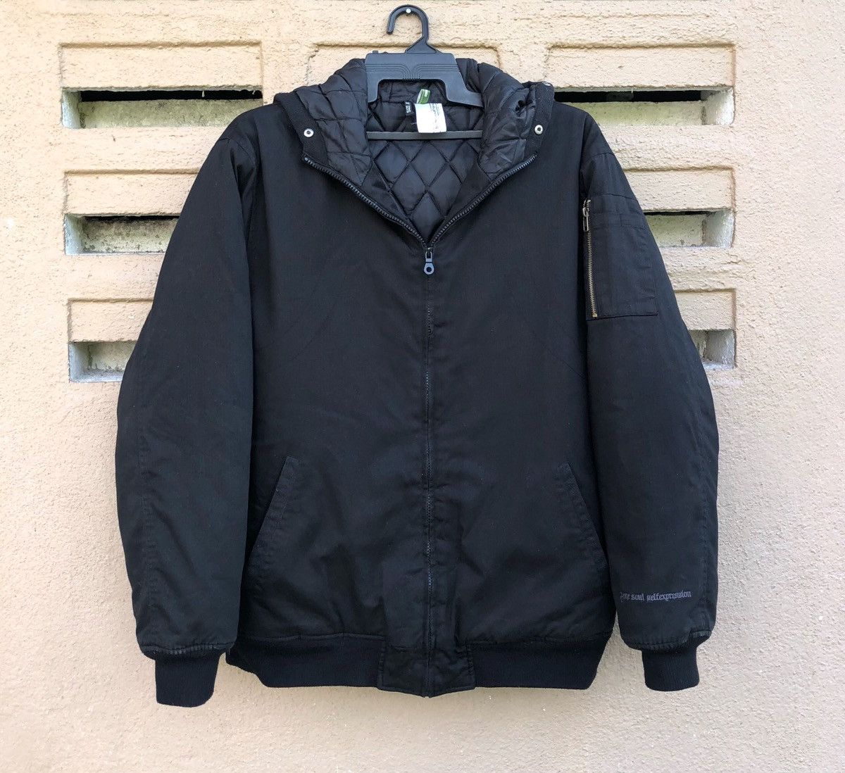 Japanese Brand B-one-soulProjects Ma-1 Lined Quilted Bomber Jacket Size US XL / EU 56 / 4 - 1 Thumbnail