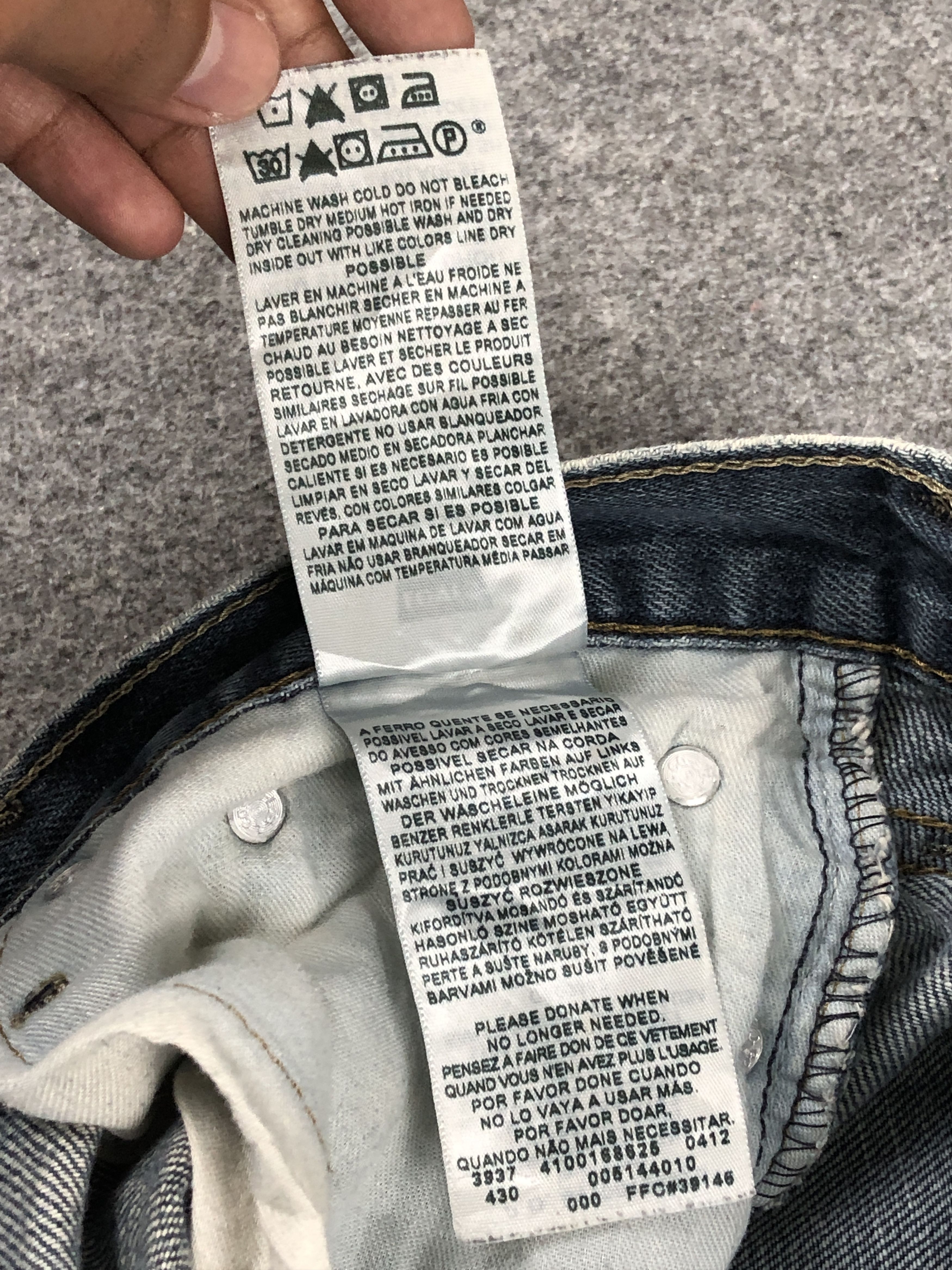 Levi's Vintage Levis 514 Faded Distressed Jeans DP2441 Size US 29 - 9 Thumbnail