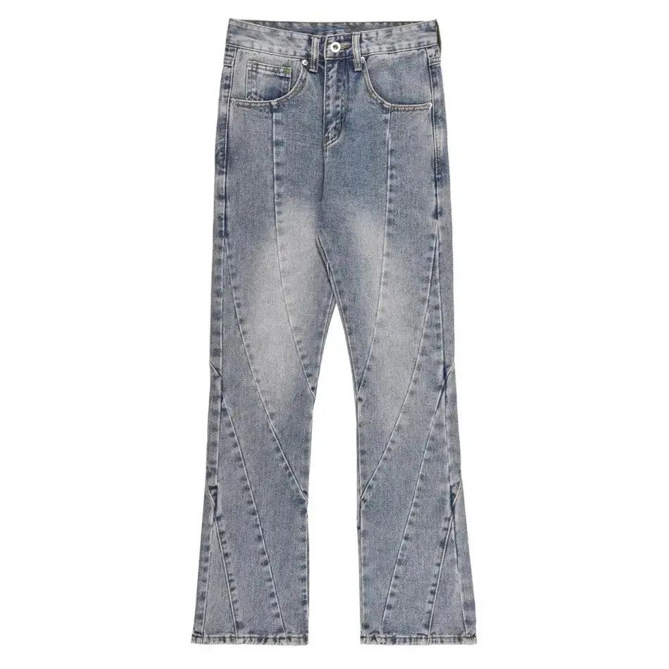 Japanese Brand Skinny Jeans Men Streetwear Autumn Blue Slim Trousers Y2k Size US 30 / EU 46 - 6 Thumbnail