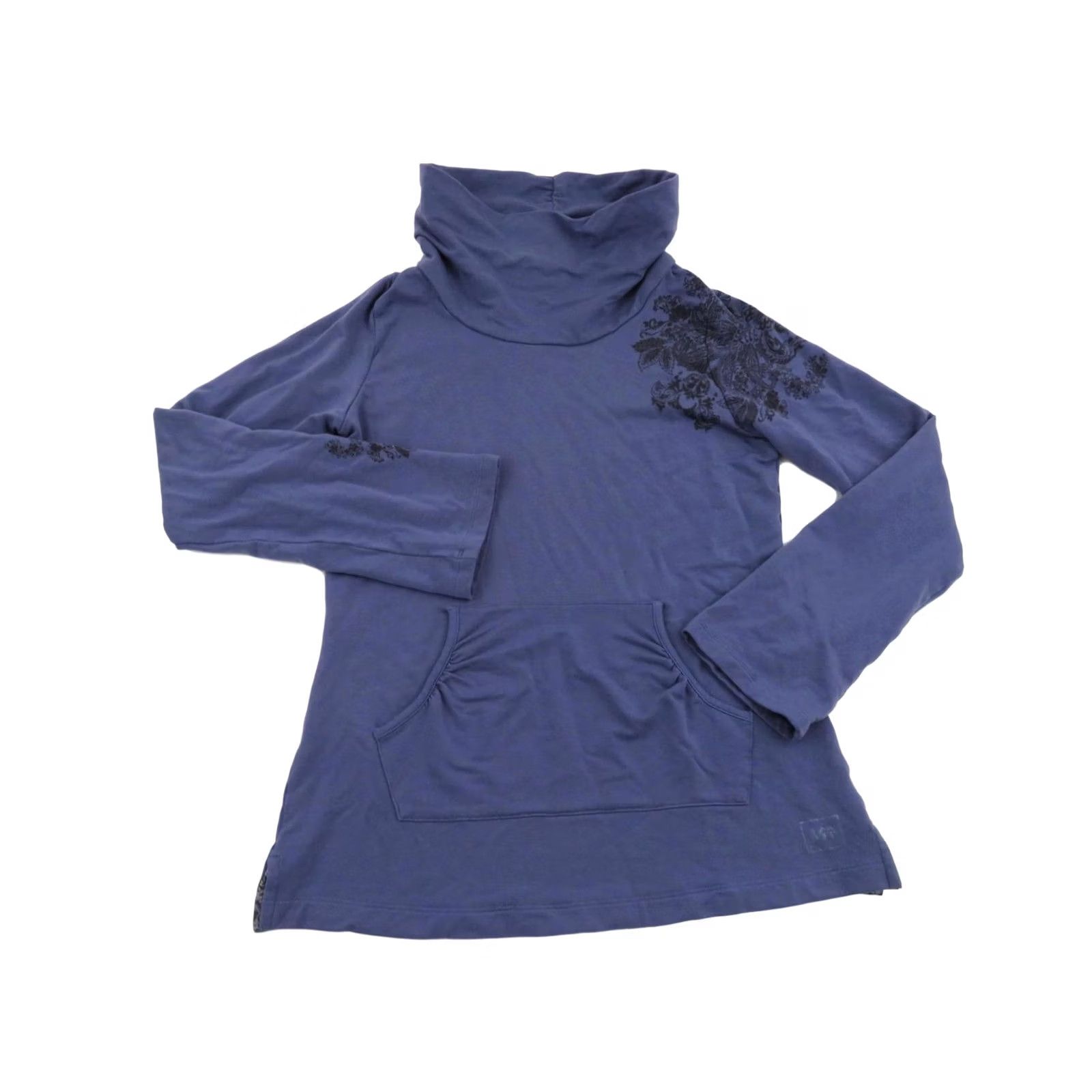 Vintage VINTAGE REI Purple Pullover Sweatshirt Medium Mock Neck Yoga Running Tencel Floral Pattern Long Sleeve Womens Size M / US 6-8 / IT 42-44 - 2 Thumbnail