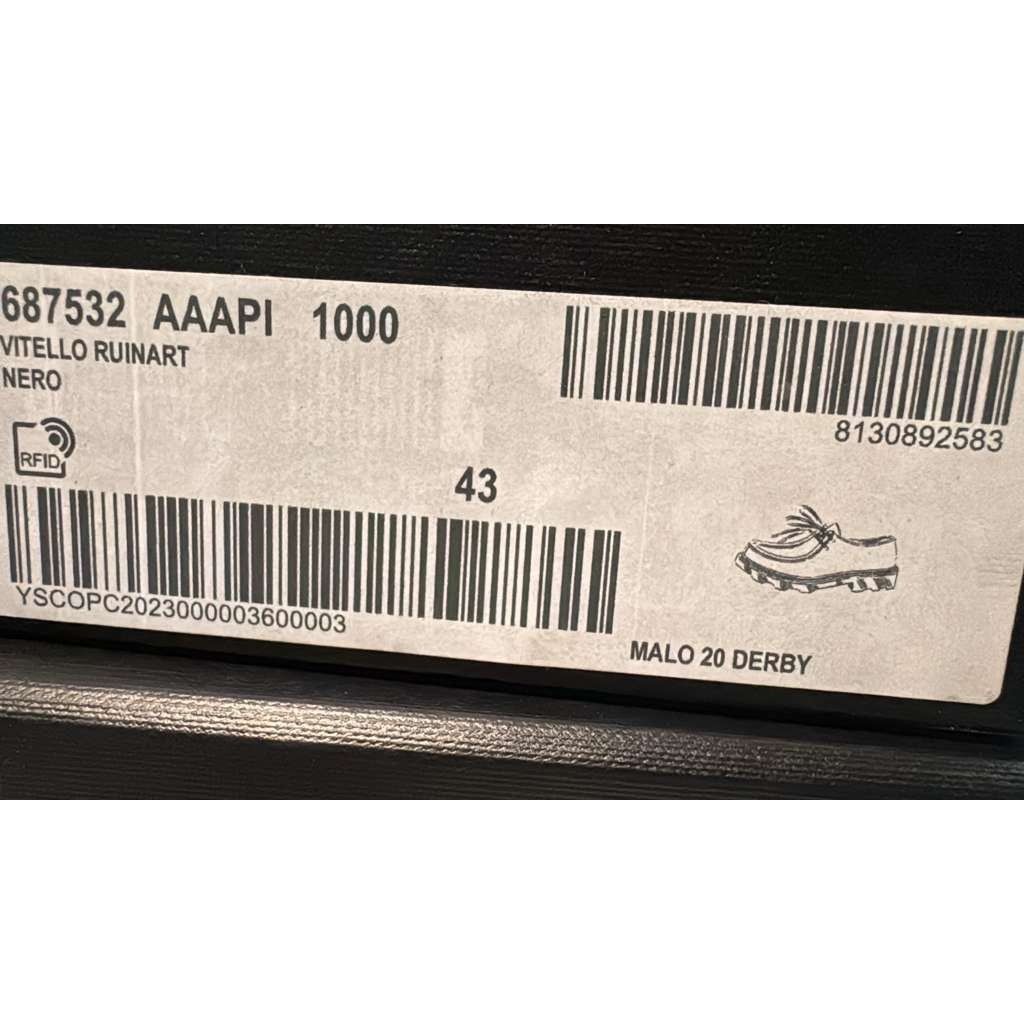 Saint Laurent Paris o1rshd1 Malo 20 Derby Shoe Boots in Black Size US 10 / EU 43 - 19 Thumbnail
