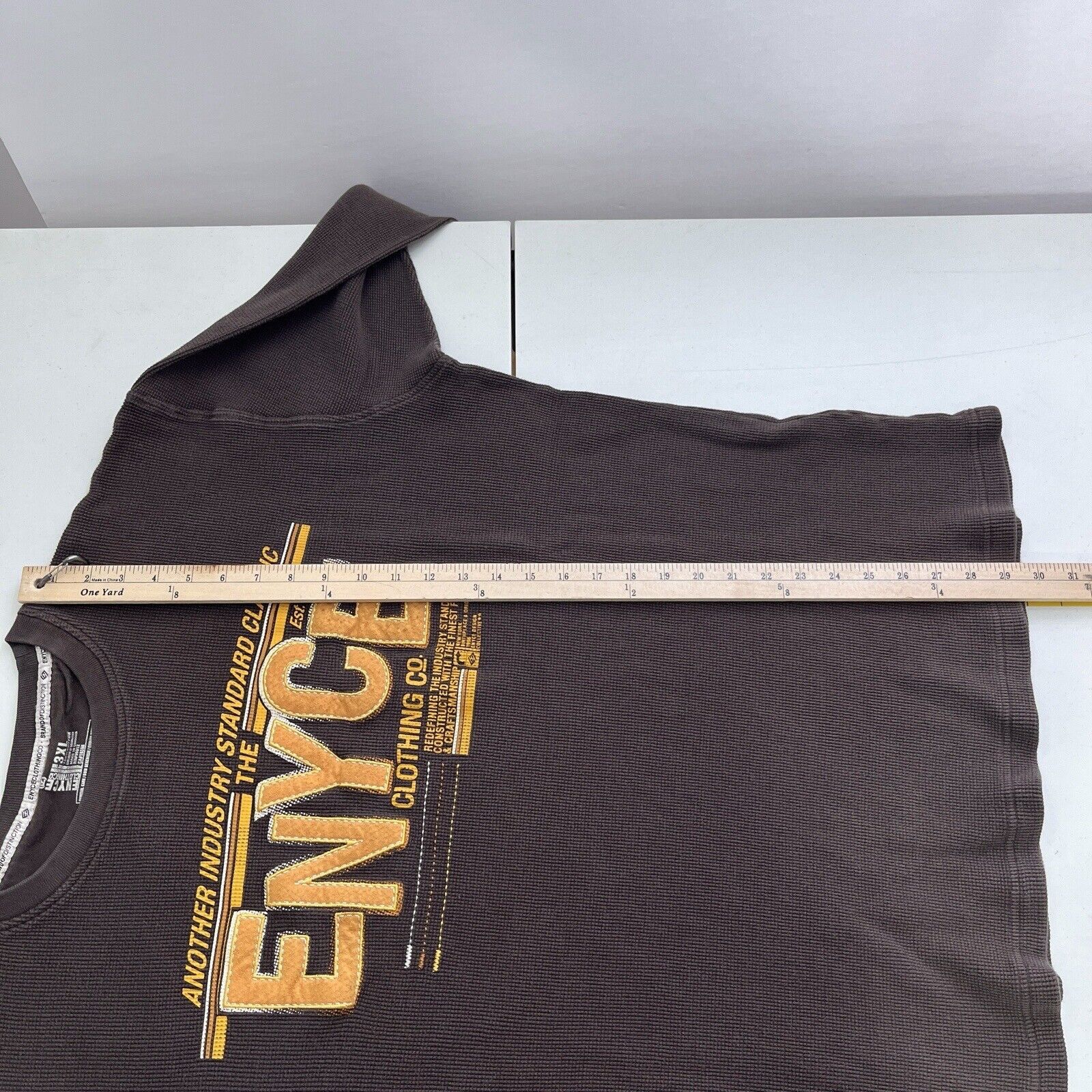 Enyce Y2K Enyce Waffle Thermal Long Sleeve Shirt 3XL Grunge Skater Size US XXL / EU 58 / 5 - 11 Thumbnail