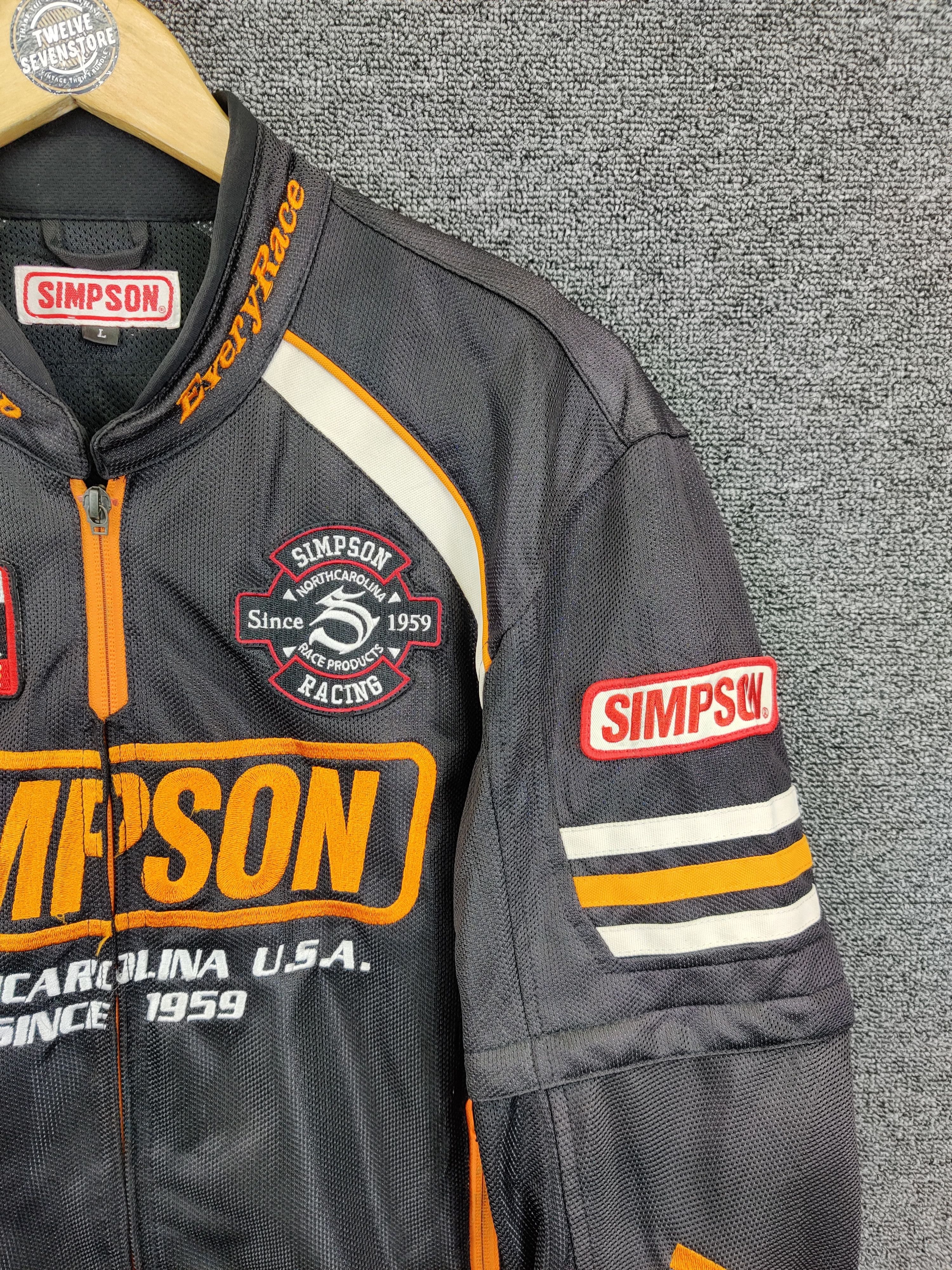 Vintage Vintage Simpson Racing Motorcycle Biker Jacket Size US L / EU 52-54 / 3 - 5 Thumbnail