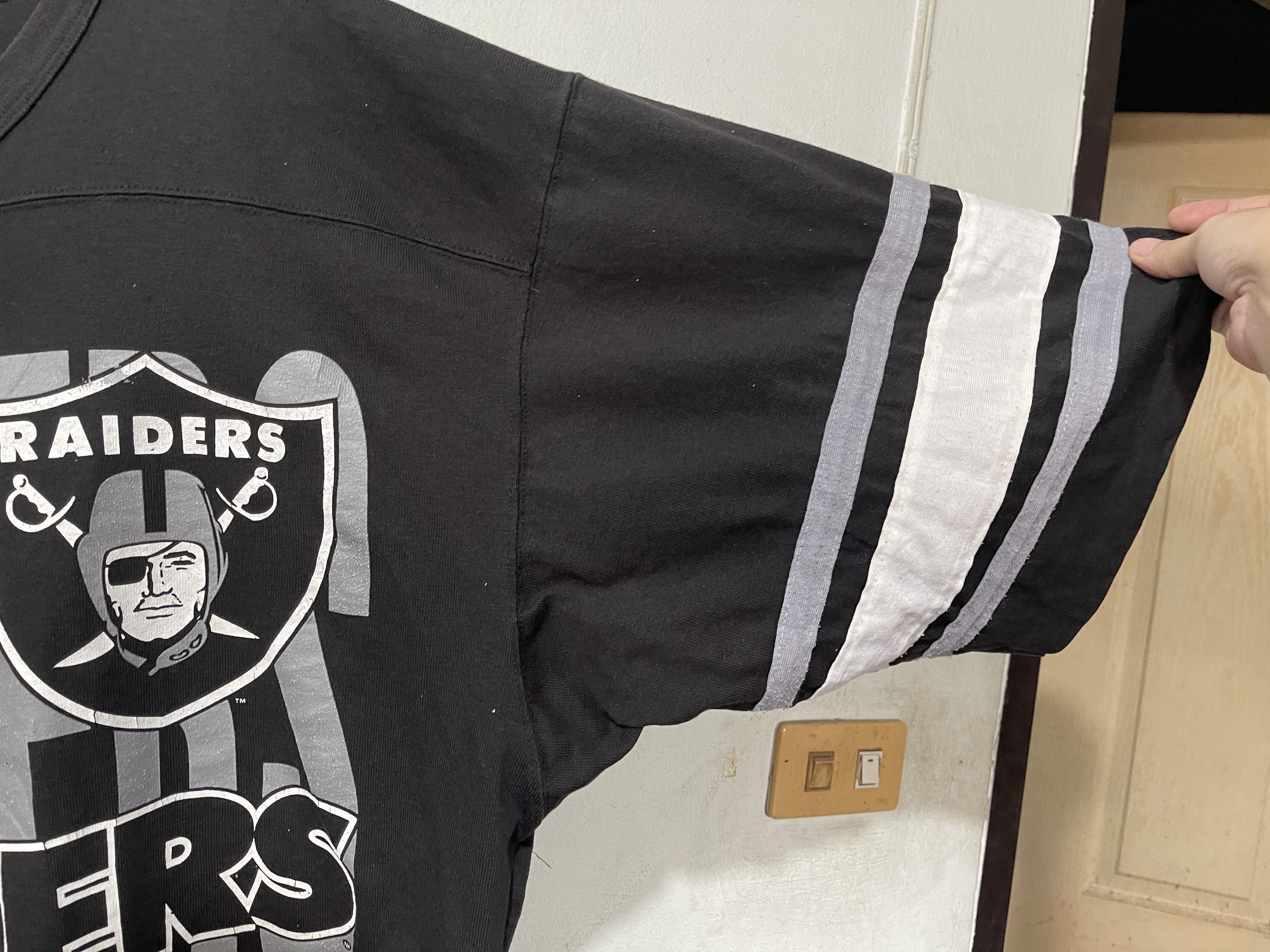 NFL × Vintage Vintage 90s Los Angeles Raiders NFL Jeresy Size US XL / EU 56 / 4 - 5 Thumbnail
