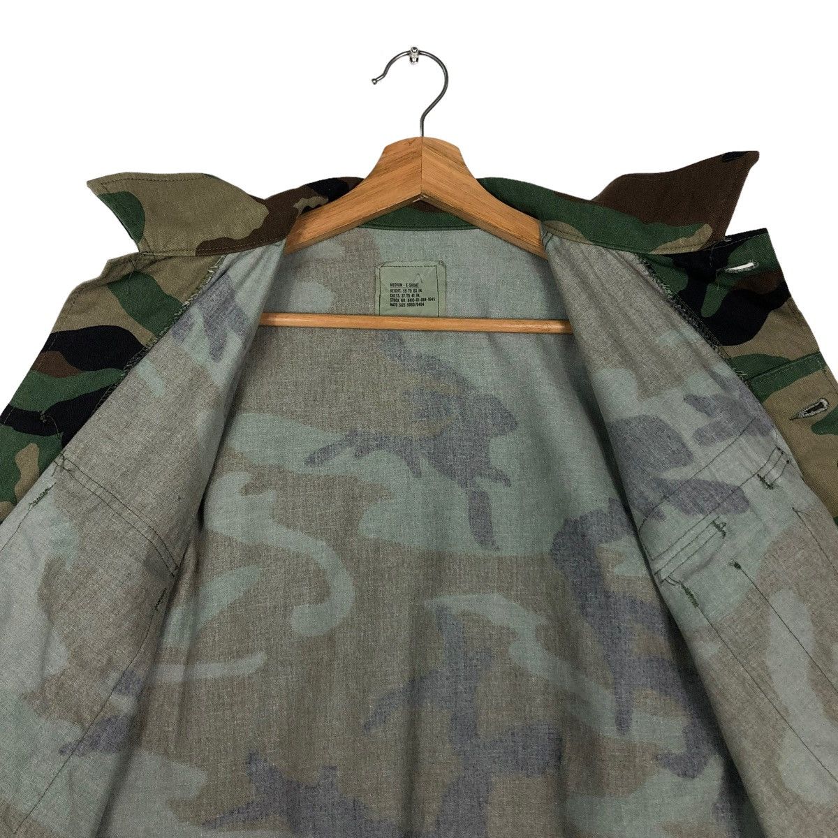 Vintage 🔥Vintage Cropped Chore Camoflouge Jacket US Army Size US S / EU 44-46 / 1 - 14 Thumbnail