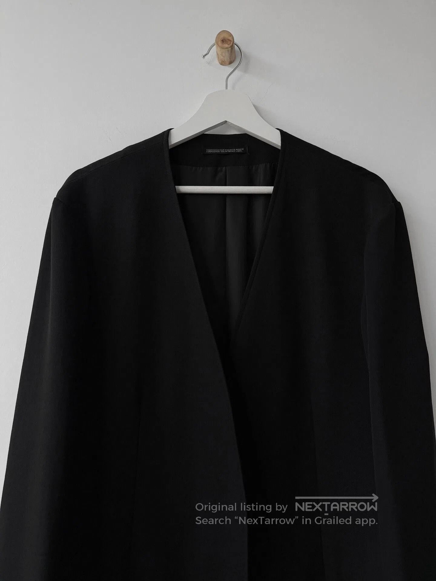 Yohji Yamamoto minimalist black wool coat by yohji yamamoto. Size US M / EU 48-50 / 2 - 3 Thumbnail