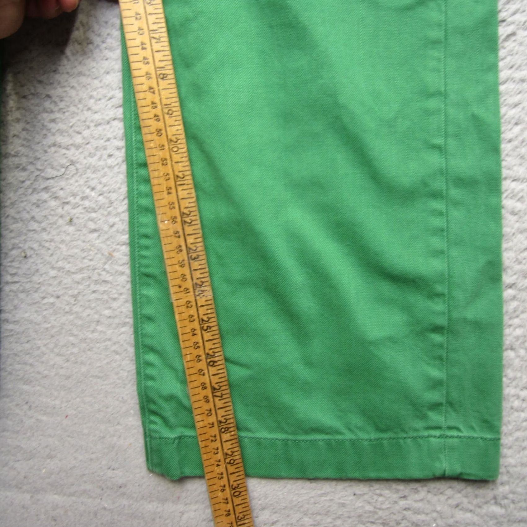 Vintage Gorman Pants Womens 6 Green Wide Leg Summer Baggy Denim Casual Size 28" / US 6 / IT 42 - 6 Thumbnail