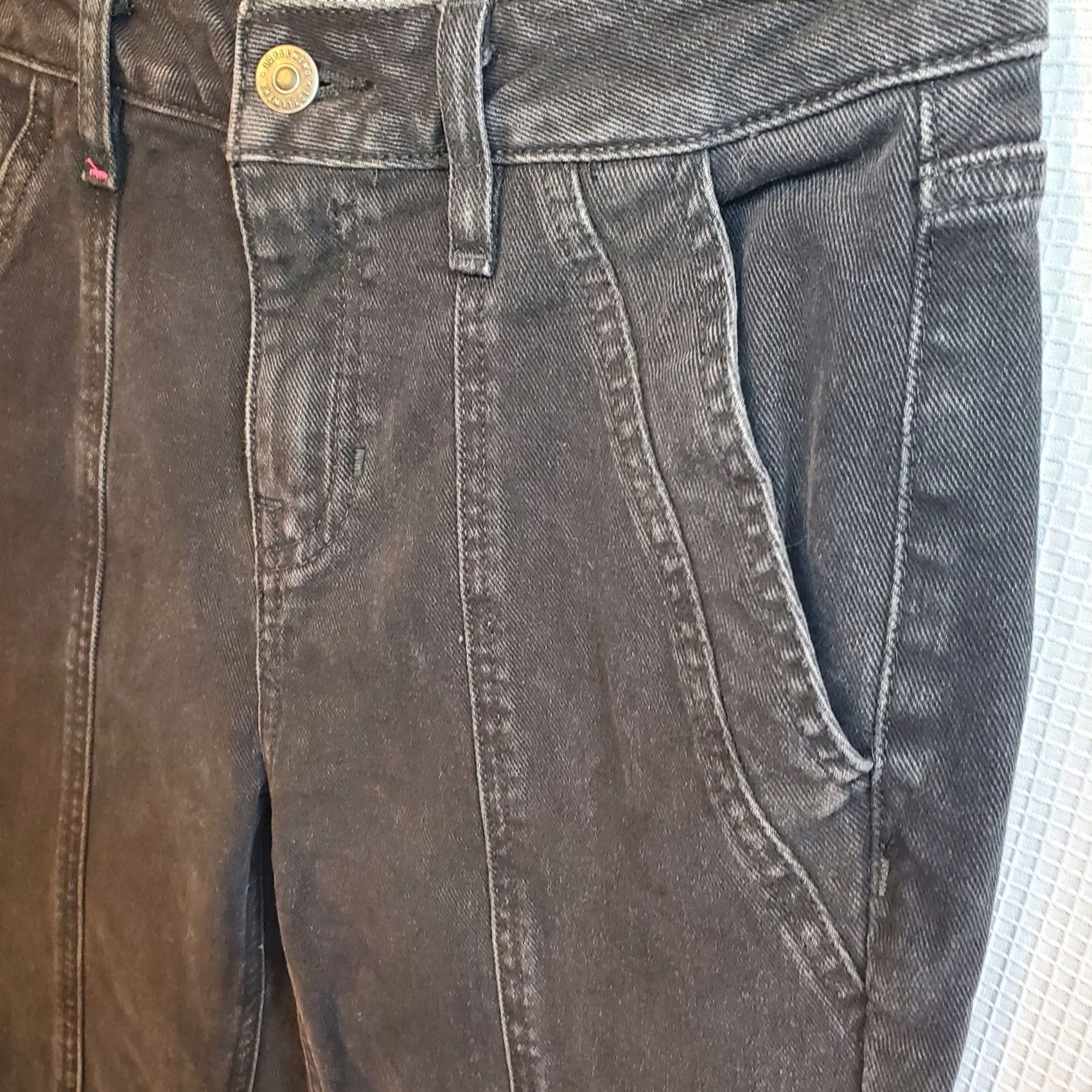 Vintage Idyllwind Jeans Womens 4 Black Rebel Flare Mid Rise Denim Western Miranda Lambert Size 27" / US 4 / IT 40 - 4 Thumbnail