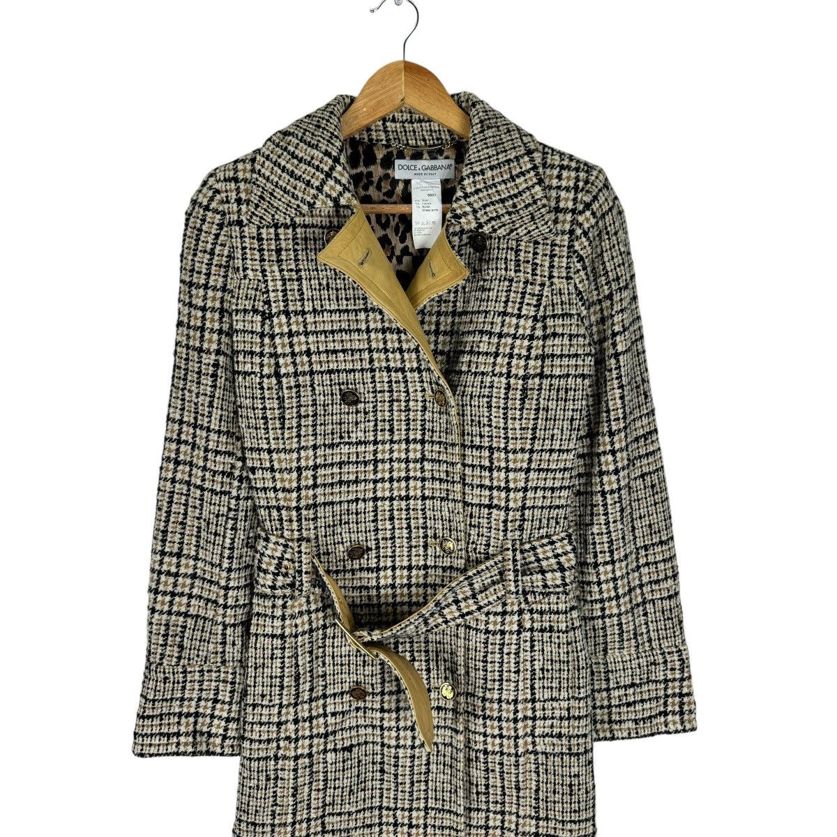 Dolce & Gabbana ☀️D&G SHEEP LEATHER PARTS TRENCH COAT JACKET Size S / US 4 / IT 40 - 3 Thumbnail