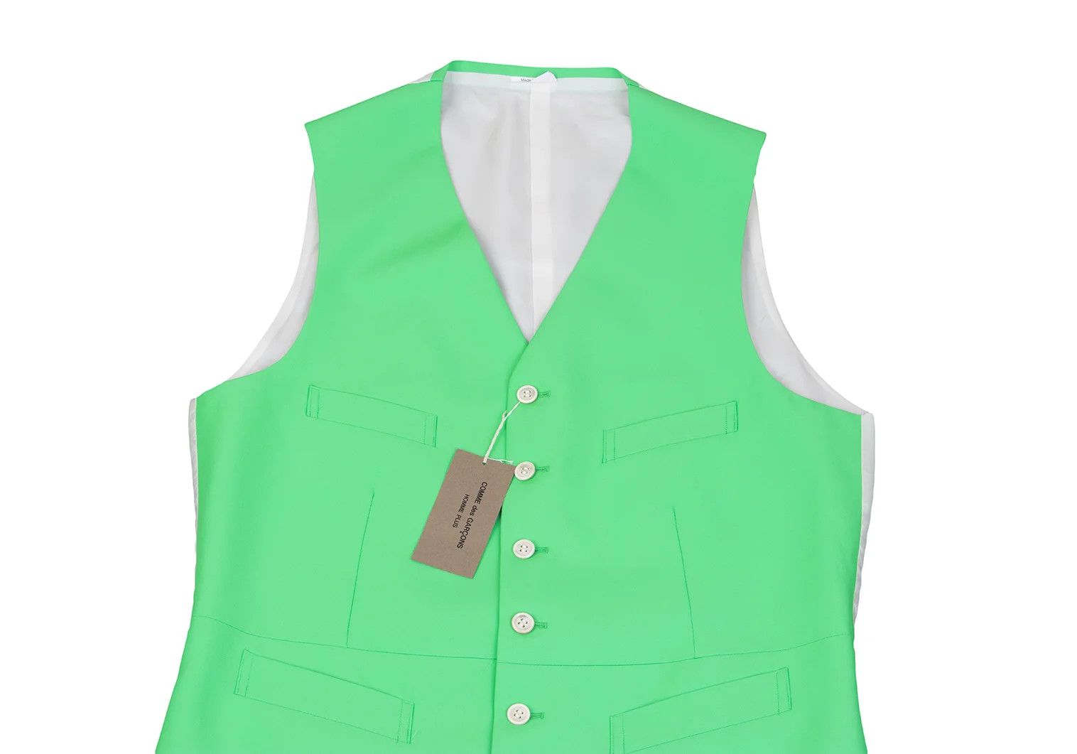 Comme des Garcons Homme Plus Long Vest in Mint Green Size L Size US L / EU 52-54 / 3 - 2 Thumbnail