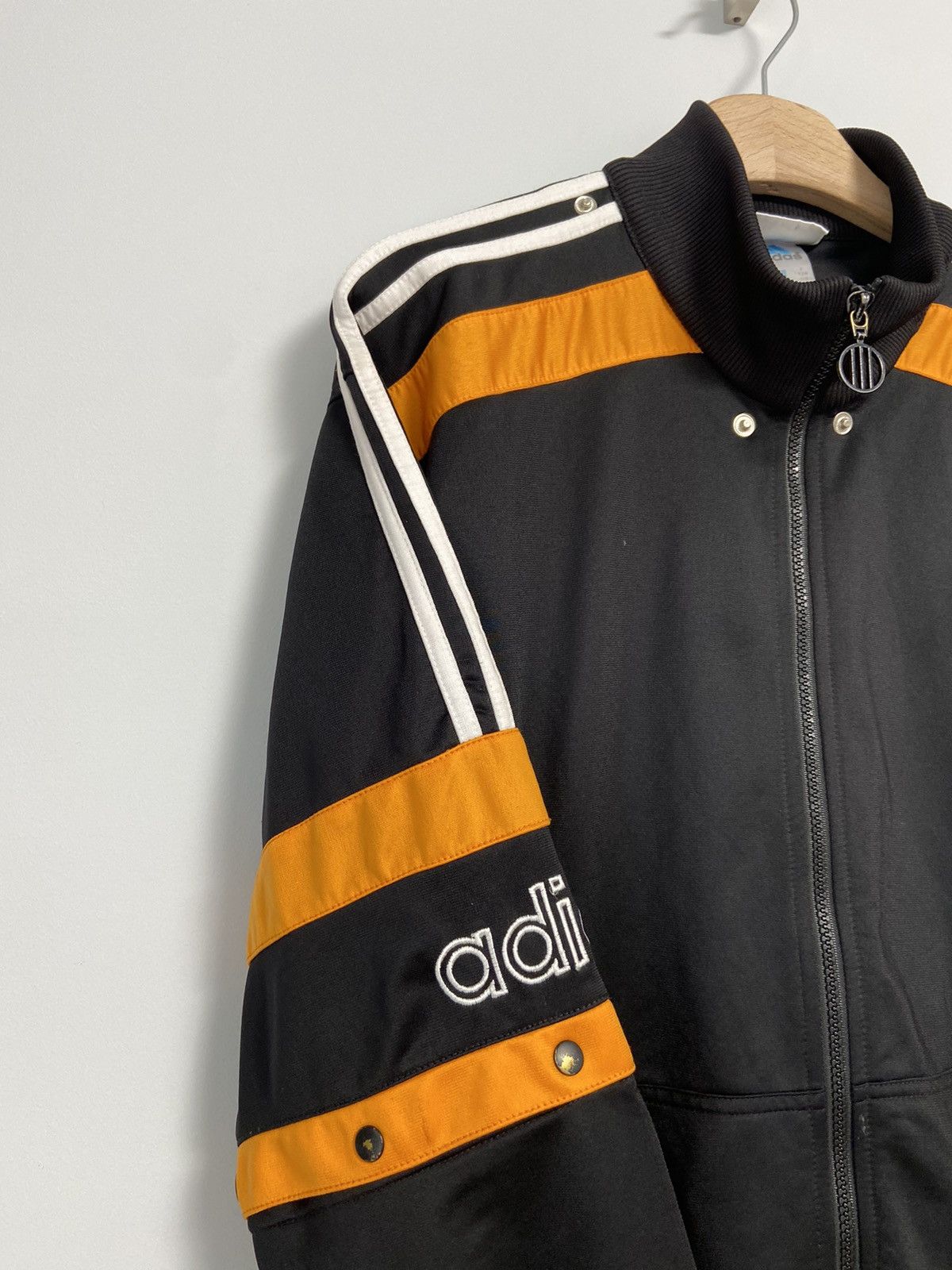 Vintage Adidas Track Top Black Vintage 90’s logo style Hype Size US S / EU 44-46 / 1 - 8 Thumbnail