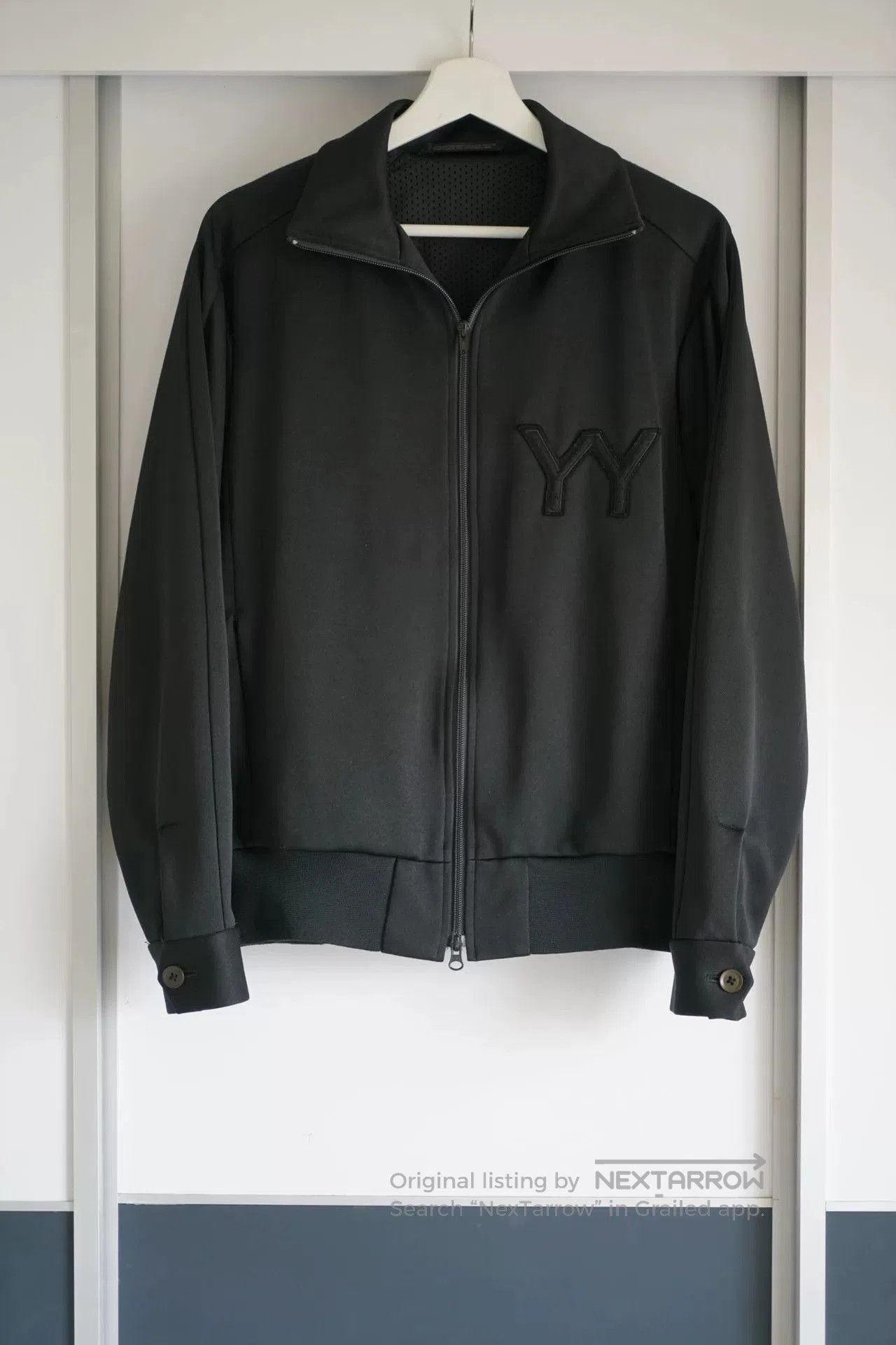 Yohji Yamamoto black zip jacket with embroidery details. Size US M / EU 48-50 / 2 - 1 Thumbnail