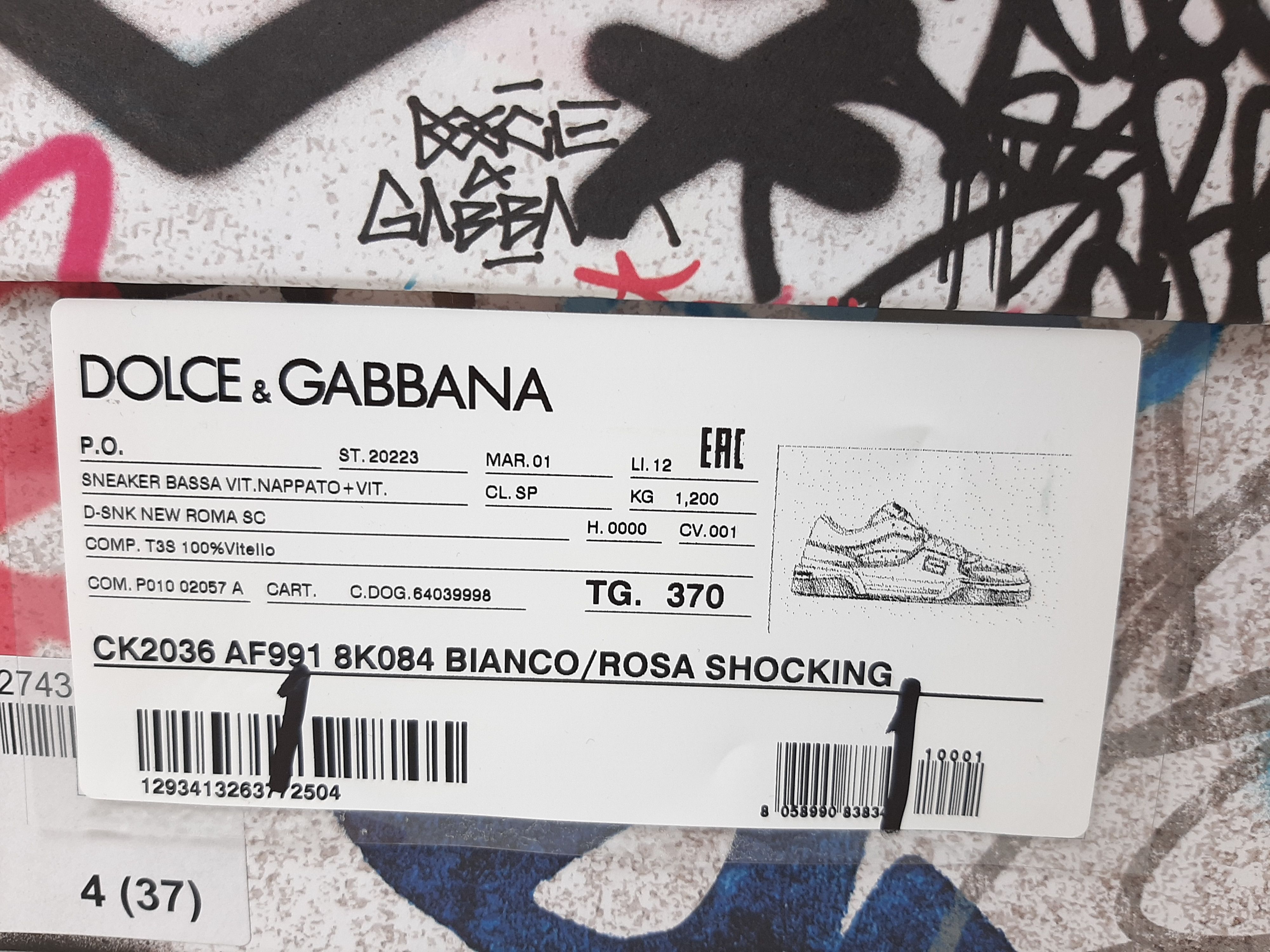 Dolce & Gabbana Dolce & Gabbana New Roma Sneakers Women's Size US 7 EU 37 Size US 7 / IT 37 - 14 Thumbnail