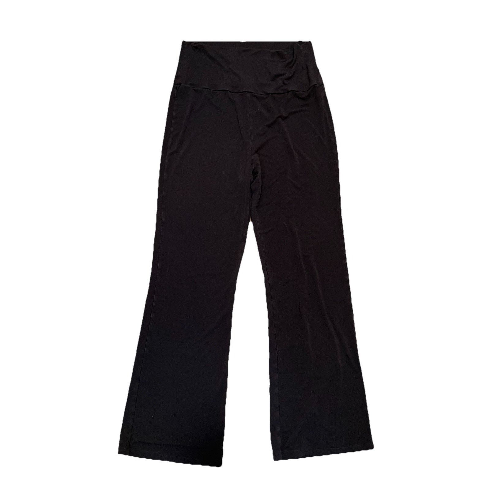 Quince Quince Home Yoga Pants Black Stretchy Women Size L A003109 Size 22" - 7 Thumbnail