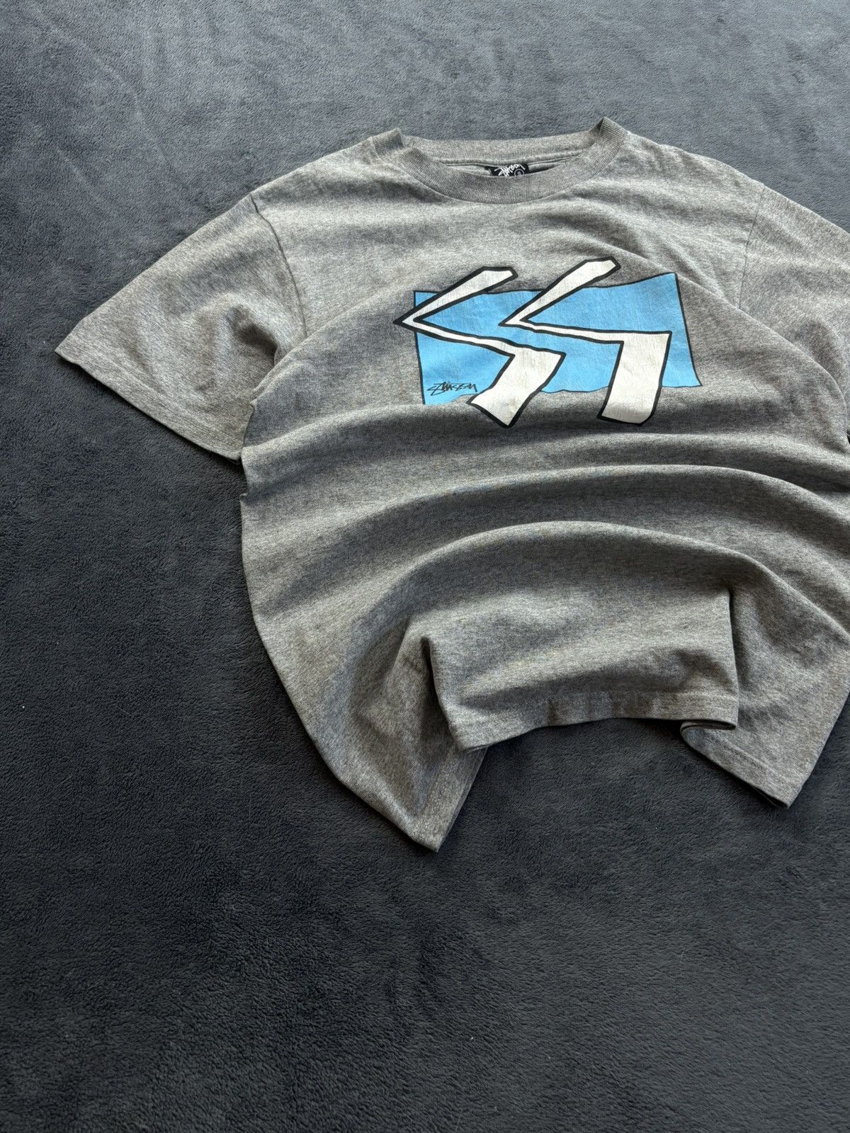 Stussy 00s Vintage Stussy Streetwear Lightning Big Logo Print Size US S / EU 44-46 / 1 - 3 Thumbnail