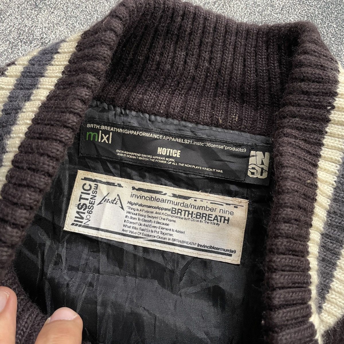Other Number Nine Inviciblearmuda varsity jacket Size US L / EU 52-54 / 3 - 6 Thumbnail
