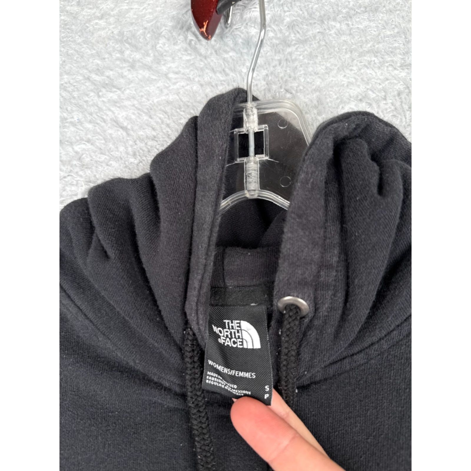The North Face The North Face Hoodie Women S Black Pullover Pockets Cotton Blend Logo Crew Neck Sweatshirt Activewear Size S / US 4 / IT 40 - 6 Thumbnail
