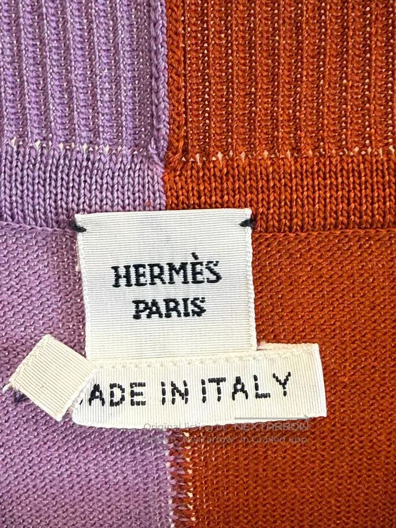 Hermes Hermes Orange and Pink Colorblock Women's Dress Size XXS / US 00 / IT 34 - 4 Thumbnail