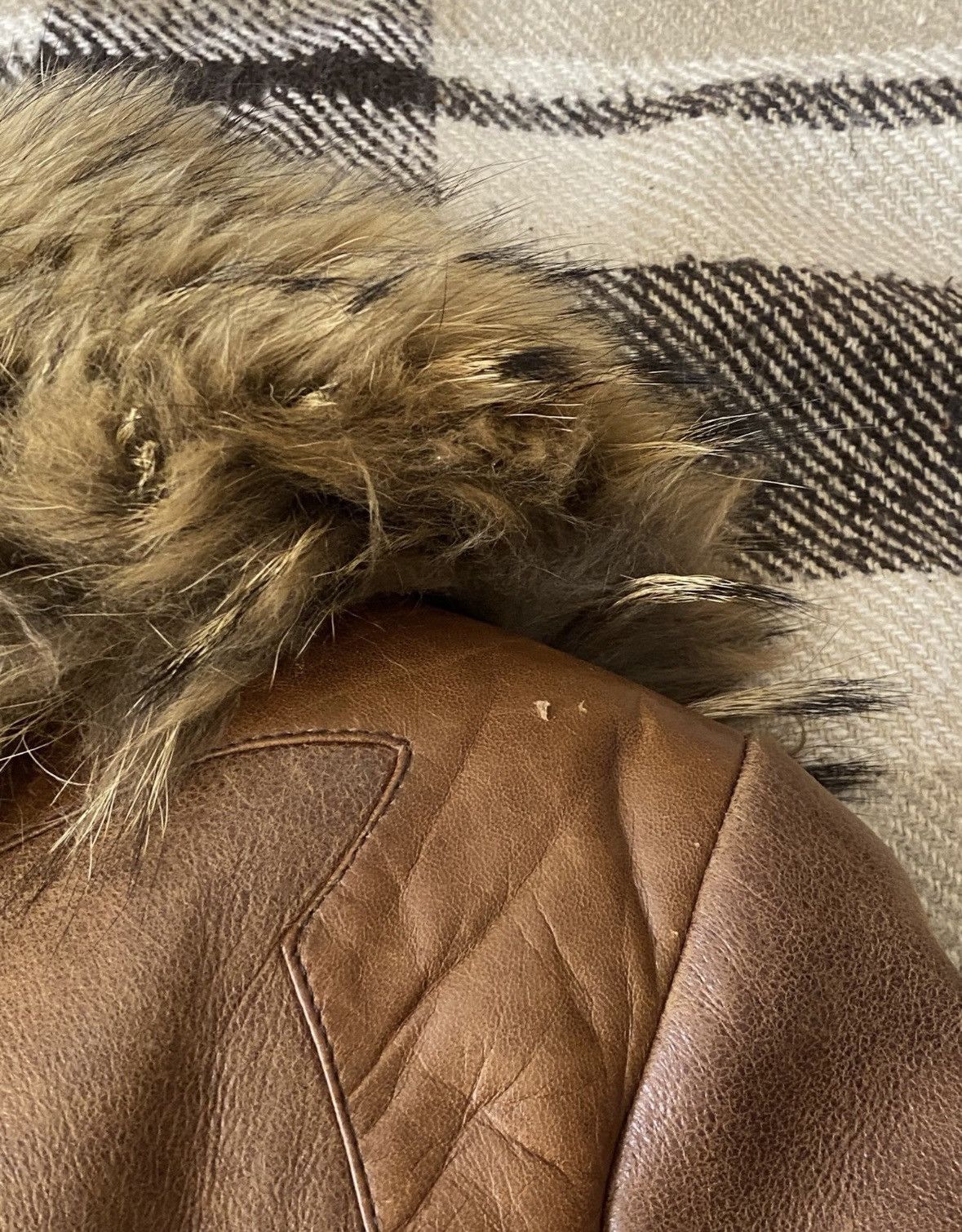 If Six Was Nine × Japanese Brand × Le Grande Bleu (L.G.B.) Vintage Japanese Fur Leather LGB Style Jacket Size US S / EU 44-46 / 1 - 4 Thumbnail