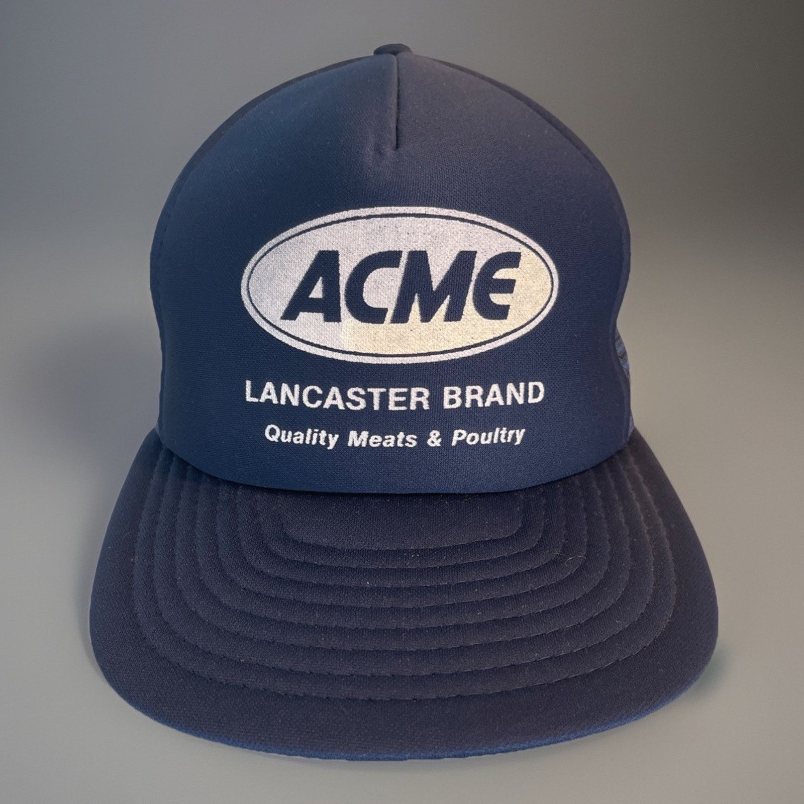 Vintage Vtg 1980’s Trucker Hat Snapback Cap ACME Lancaster Brand 8 Size ONE SIZE - 1 Thumbnail