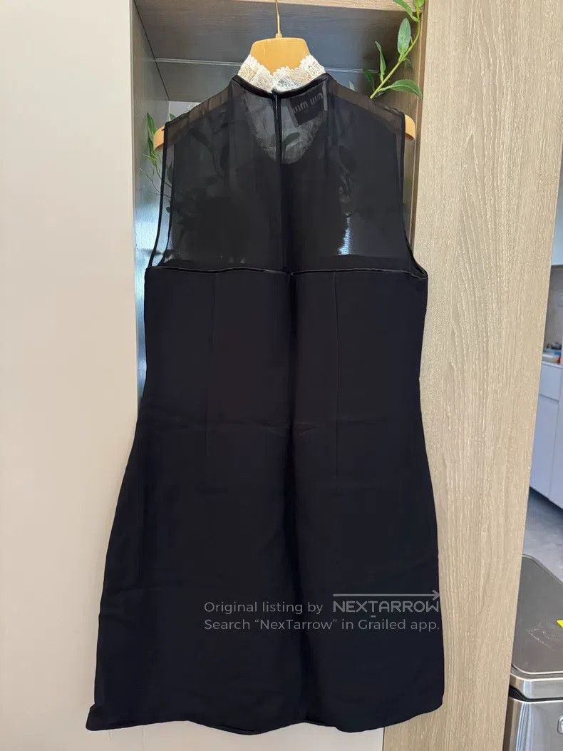 Miu Miu Miu Miu 44 Black vest dress Size XL / US 12-14 / IT 48-50 - 2 Thumbnail