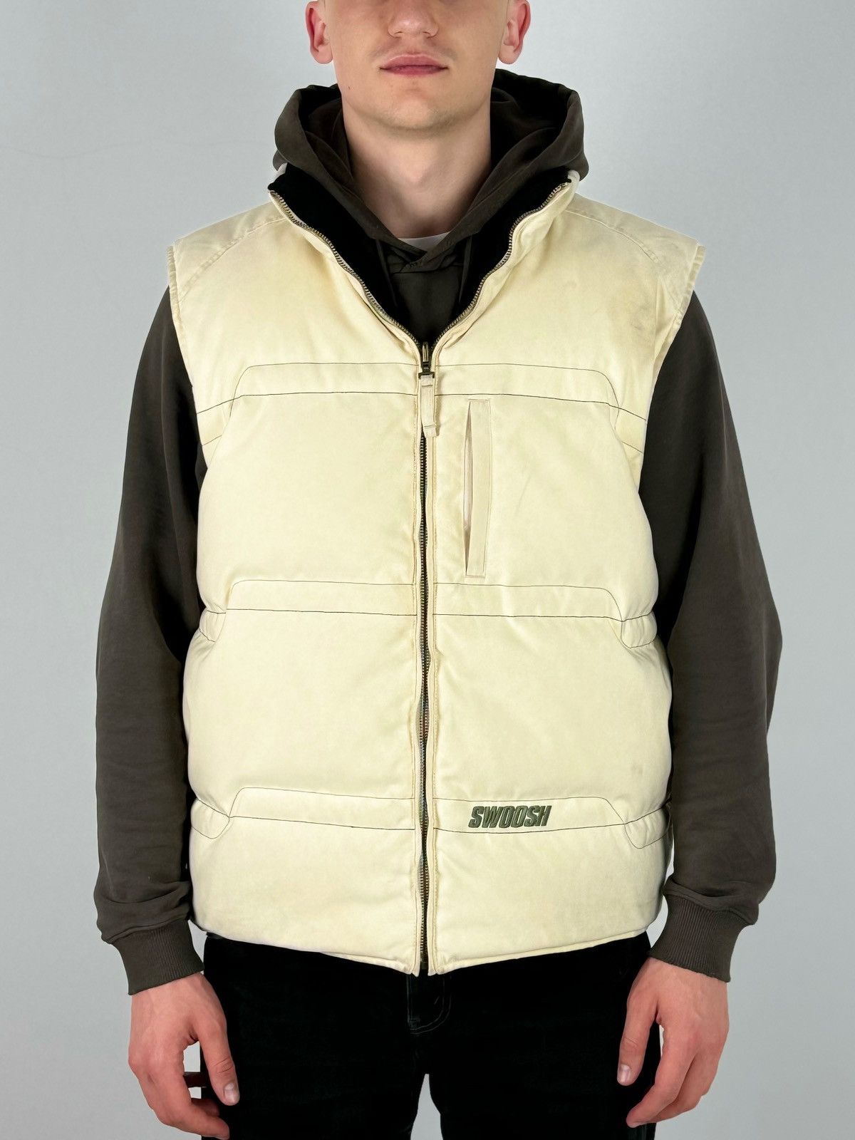 Vintage Y2K Vintage Nike Swoosh Reversible Down Vest Size US L / EU 52-54 / 3 - 4 Thumbnail