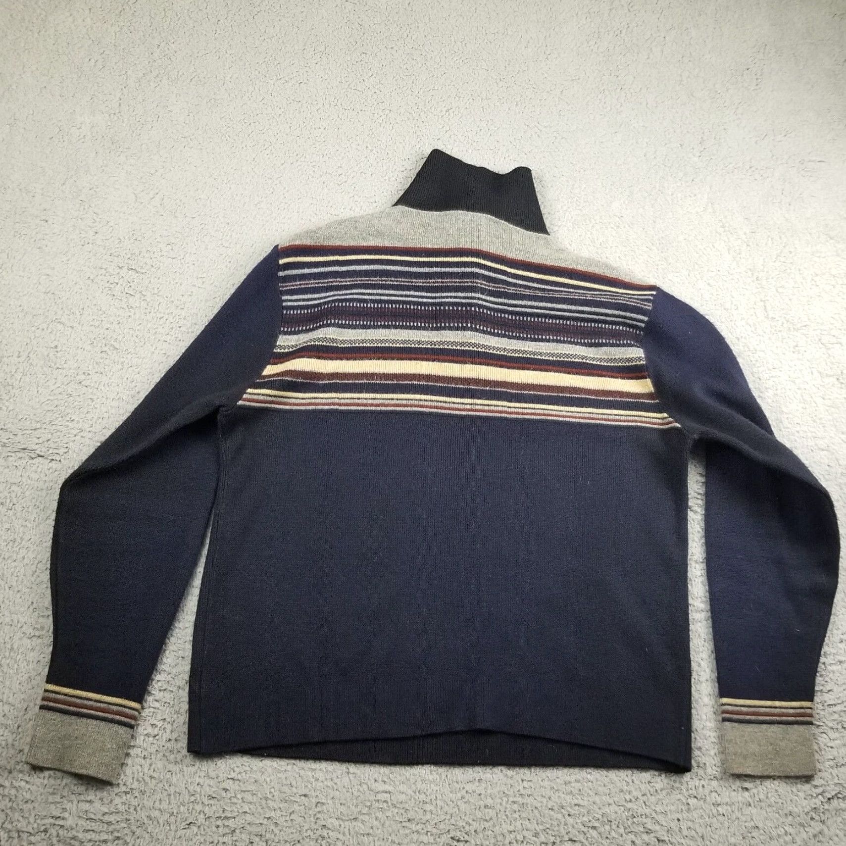 Vintage VINTAGE Lord Jeff Sweater Men L Henley Striped 100% DuPont Orlon Acrylic Blue 80s Fancy/Workwear Mens Size US L / EU 52-54 / 3 - 6 Thumbnail