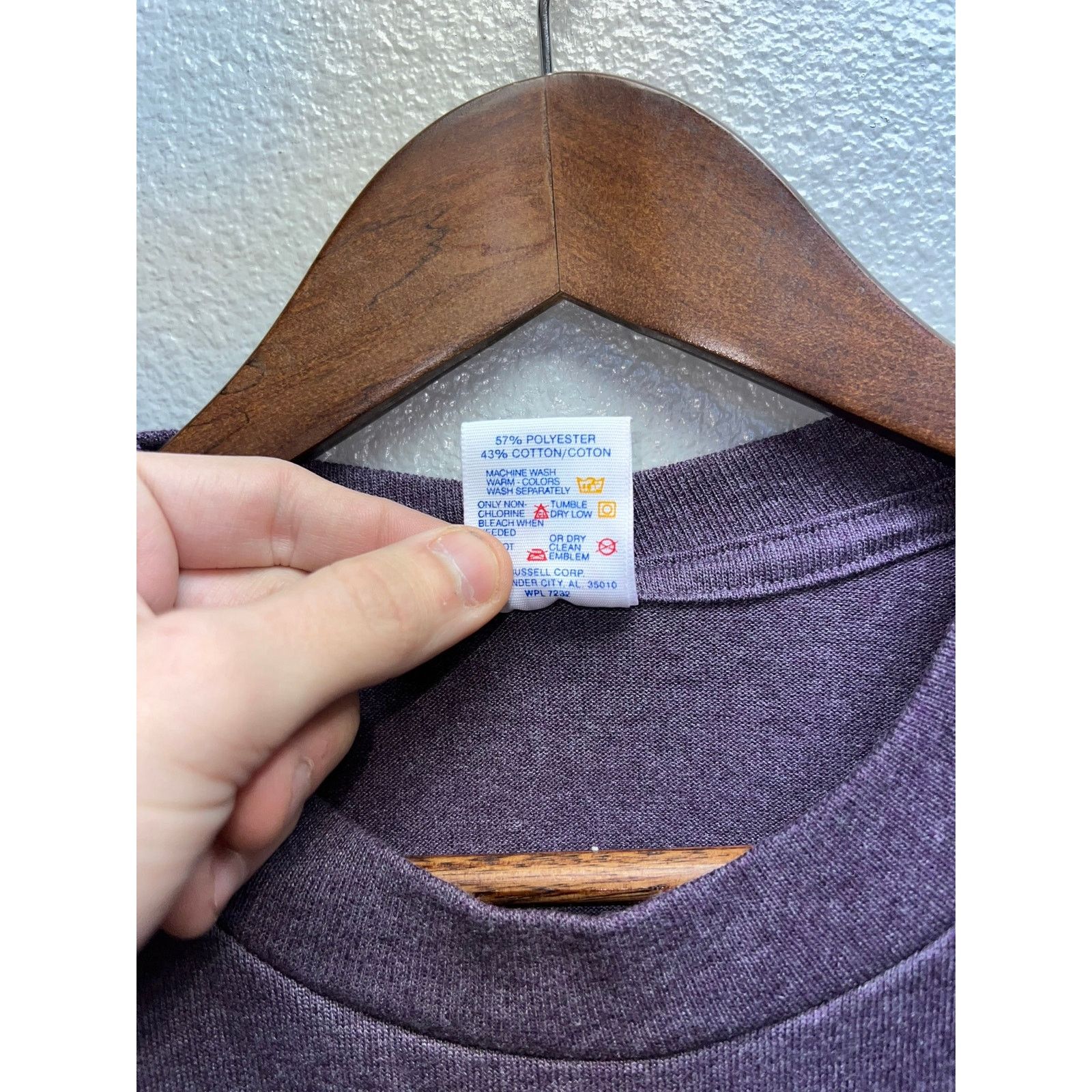 Jerzees Vintage Test Print Shirt Yellowstone Las Vegas Purple 90s L Size US L / EU 52-54 / 3 - 5 Thumbnail