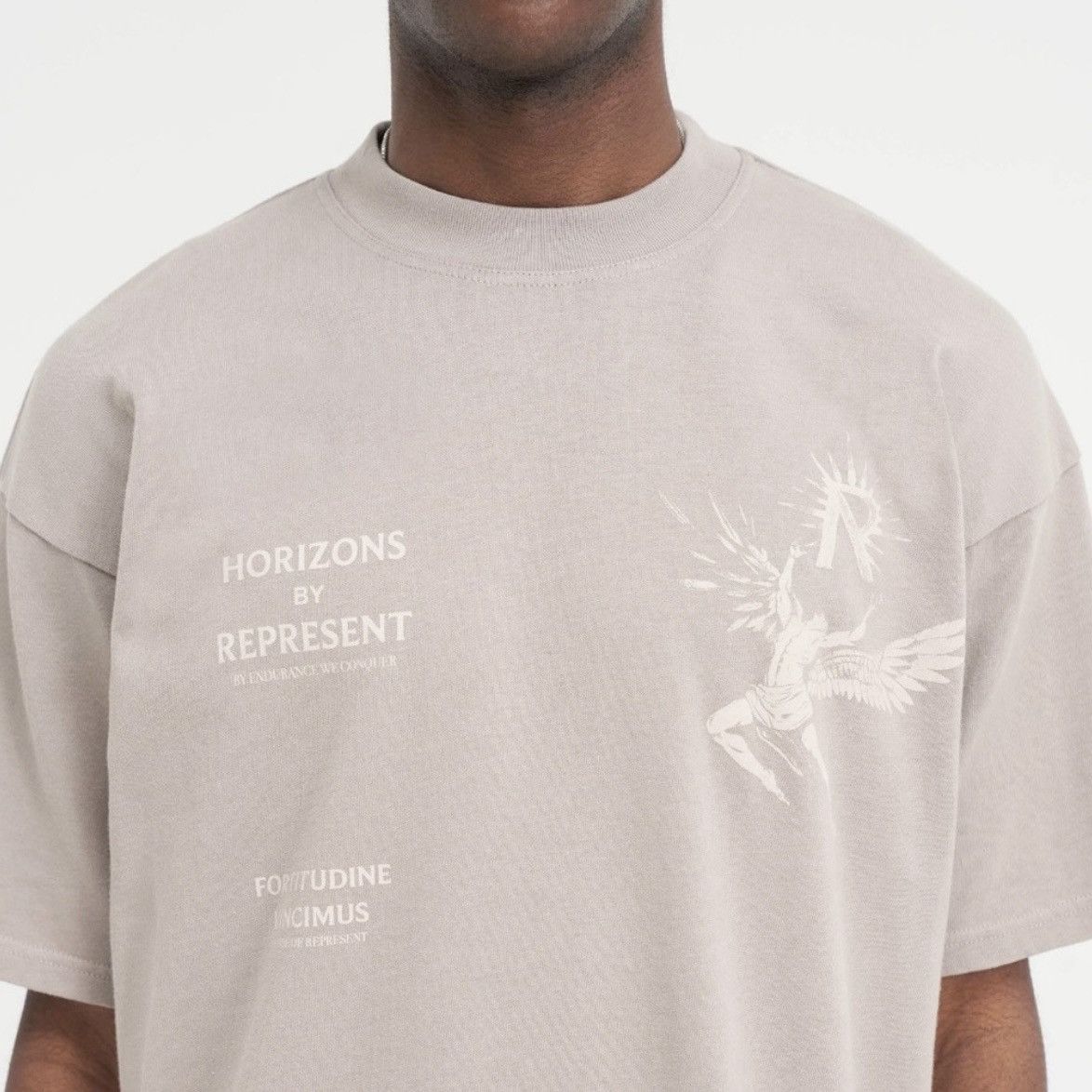Represent Clo. 🌿Represent Clo Icarus Relaxed T-Shirt - Taupe🌿 Size US L / EU 52-54 / 3 - 8 Thumbnail