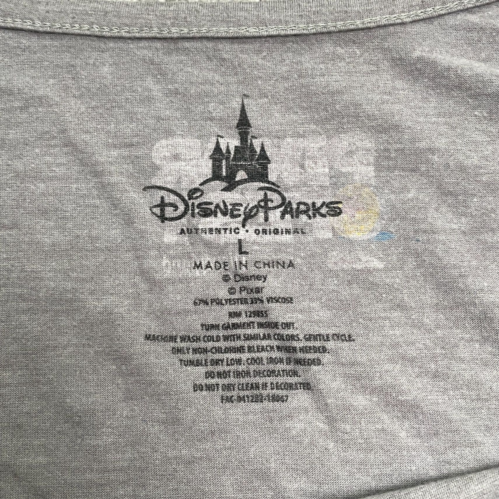 Disney Disney Disneyland Pixar Fest 2018 Graphic T-Shirt Womens Large Gray Short Sleeve Tee Size L / US 10 / IT 46 - 5 Thumbnail