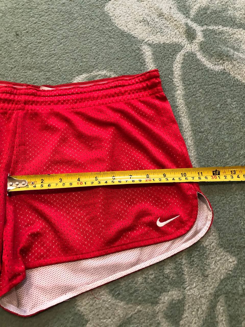 Nike Vintage shorts Nike logo crazy Y2K red streetwear Size US 32 / EU 48 - 9 Thumbnail