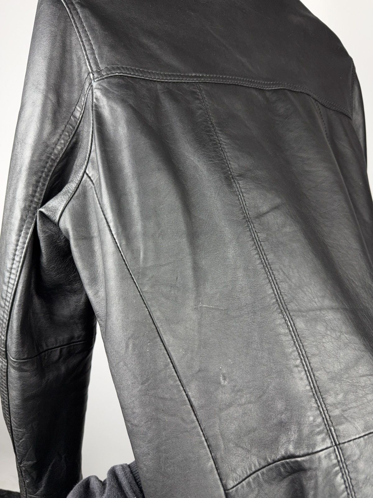 Japanese Brand Avant Garde Biker Gipsy Leather Jacket Button Up Minimalist Size US S / EU 44-46 / 1 - 15 Thumbnail