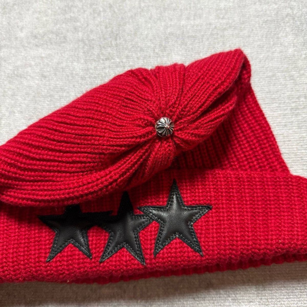Chrome Hearts Chrome Hearts Star Patches Cashmere Beanie Size ONE SIZE - 3 Thumbnail