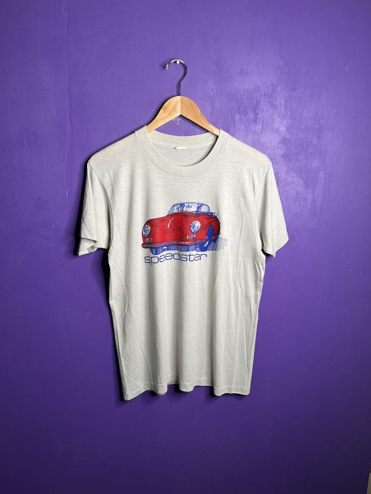 Vintage Vintage 80s Porsche Speedster car promo t-shirt Size US M / EU 48-50 / 2 - 1 Thumbnail