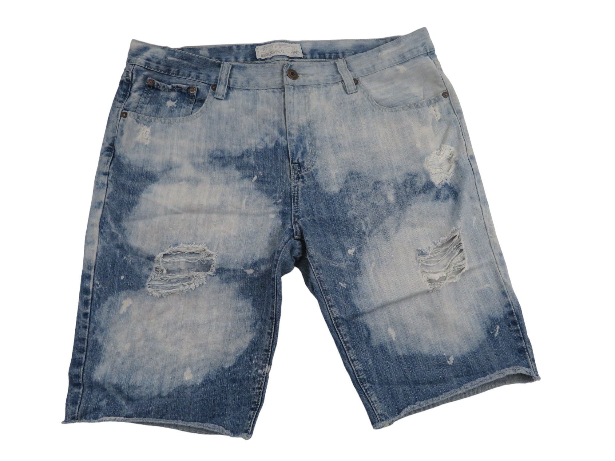 Ecko Unltd. × JNCO × Southpole Vintage 90s Ecko Unltd Jeans Denim Baggy Skater Shorts Jorts Size US 38 / EU 54 - 2 Thumbnail
