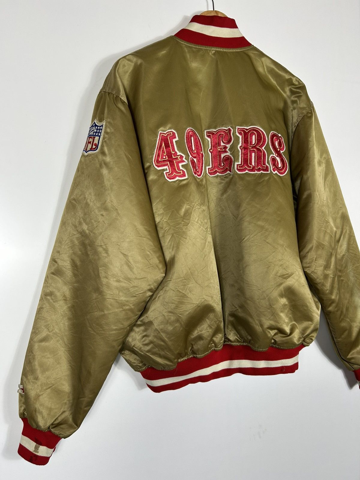 Starter ⚡️Vintage NFL 49ERS Starter 80s U.S.A Nylon Jacket Size US XL / EU 56 / 4 - 15 Thumbnail