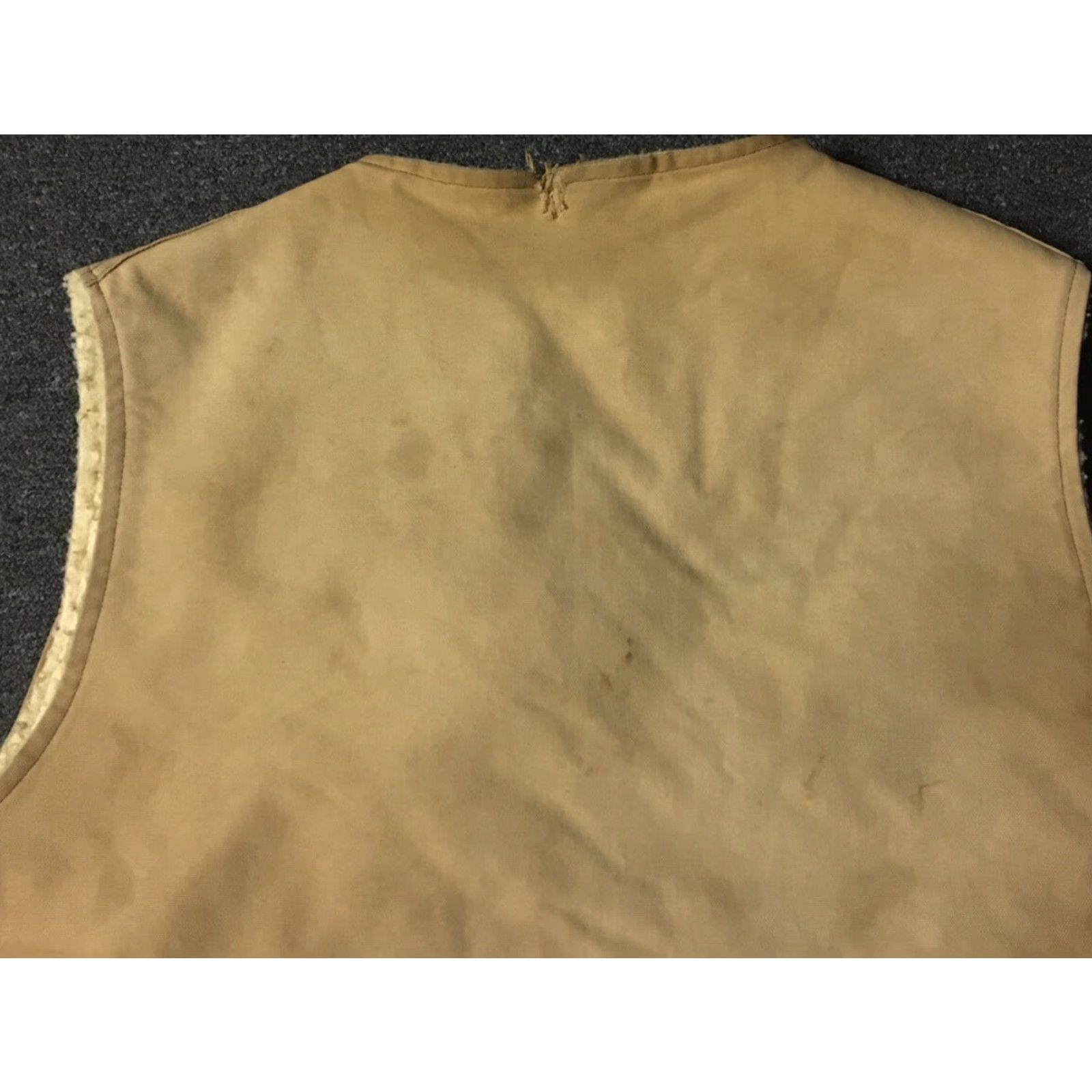 Carhartt Vtg Carhartt Faded Distress Sherpa Lined Vest 3XL USA Beige Carhartt J140 Mens Vest 70s 80s Grunge Biker Punk USA Size US XXL / EU 58 / 5 - 6 Thumbnail
