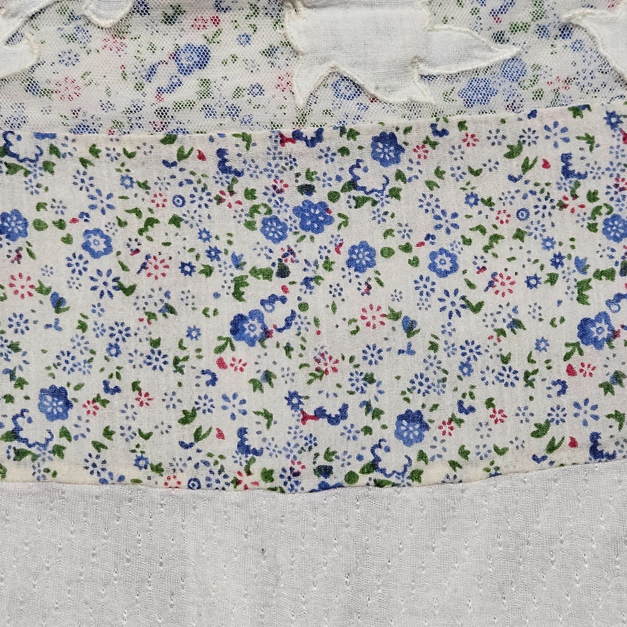 Free People Free People Soft Cream Floral Tunic Top S Cottagecore Peplum Size S / US 4 / IT 40 - 8 Thumbnail