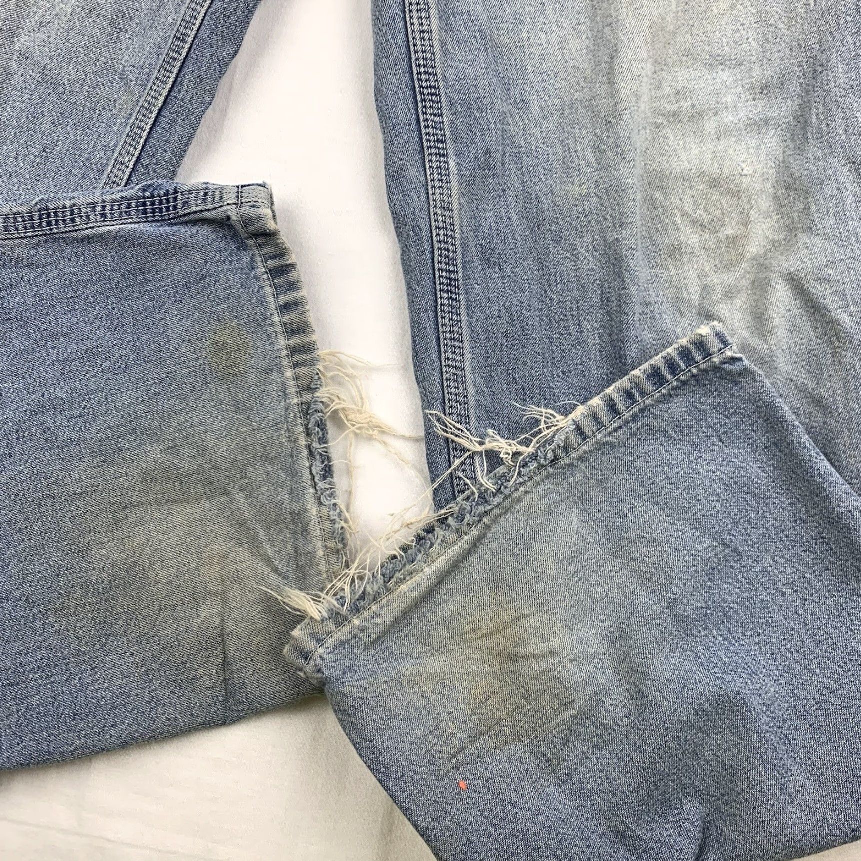 Gap VINTAGE Gap Jeans Adult 33 Blue Thrashed Carpenter Baggy Fit 90s Y2K Worn Faded Mens Jeans Size US 33 - 2 Thumbnail