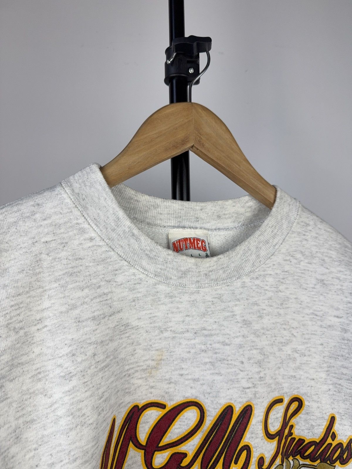 Nutmeg × Vintage Vintage 90s MGM Studios Big Logo Graphic Promo 1992 Shirt XL Size US L / EU 52-54 / 3 - 4 Thumbnail